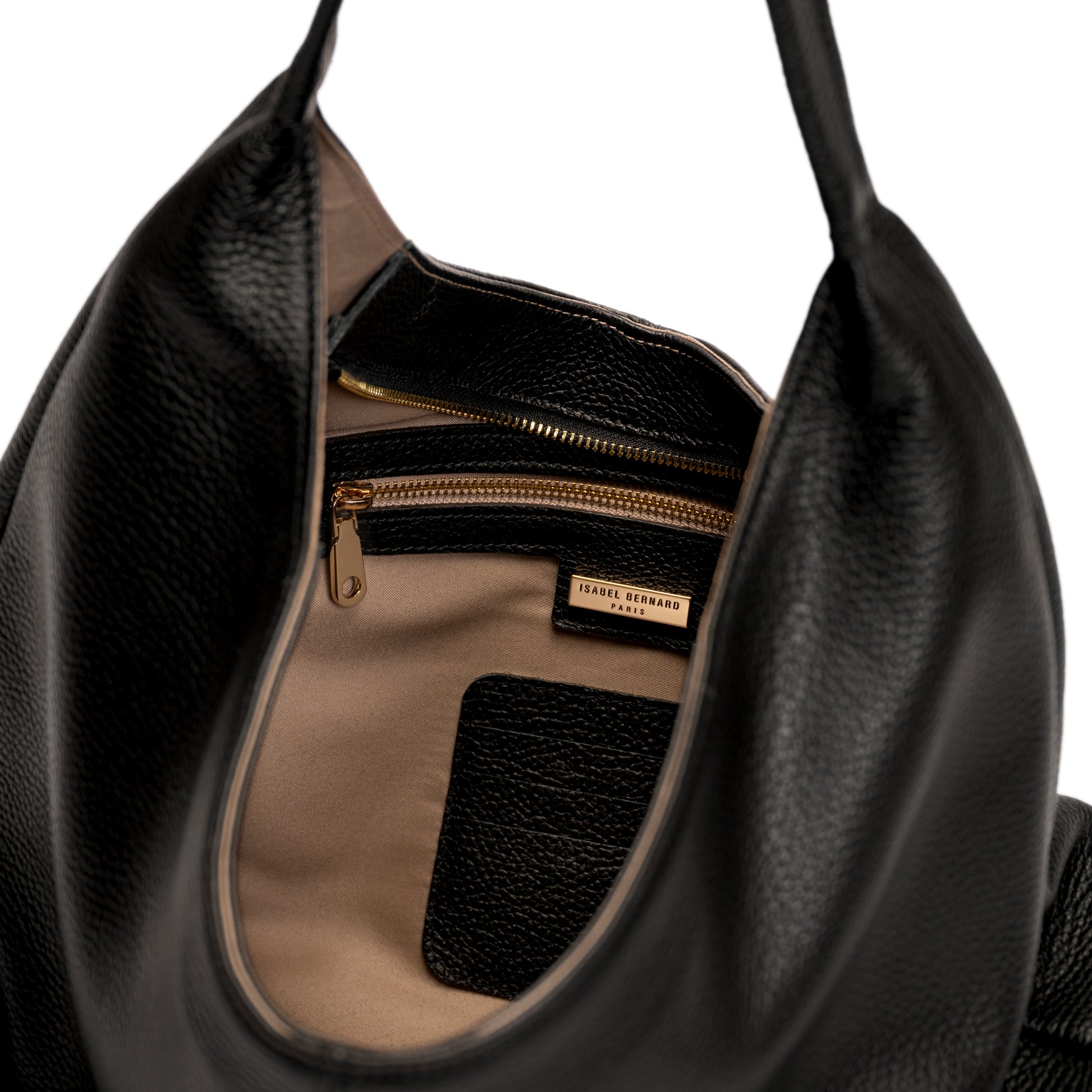 Honoré Grace black calfskin leather shoulder bag - - Isabel Bernard