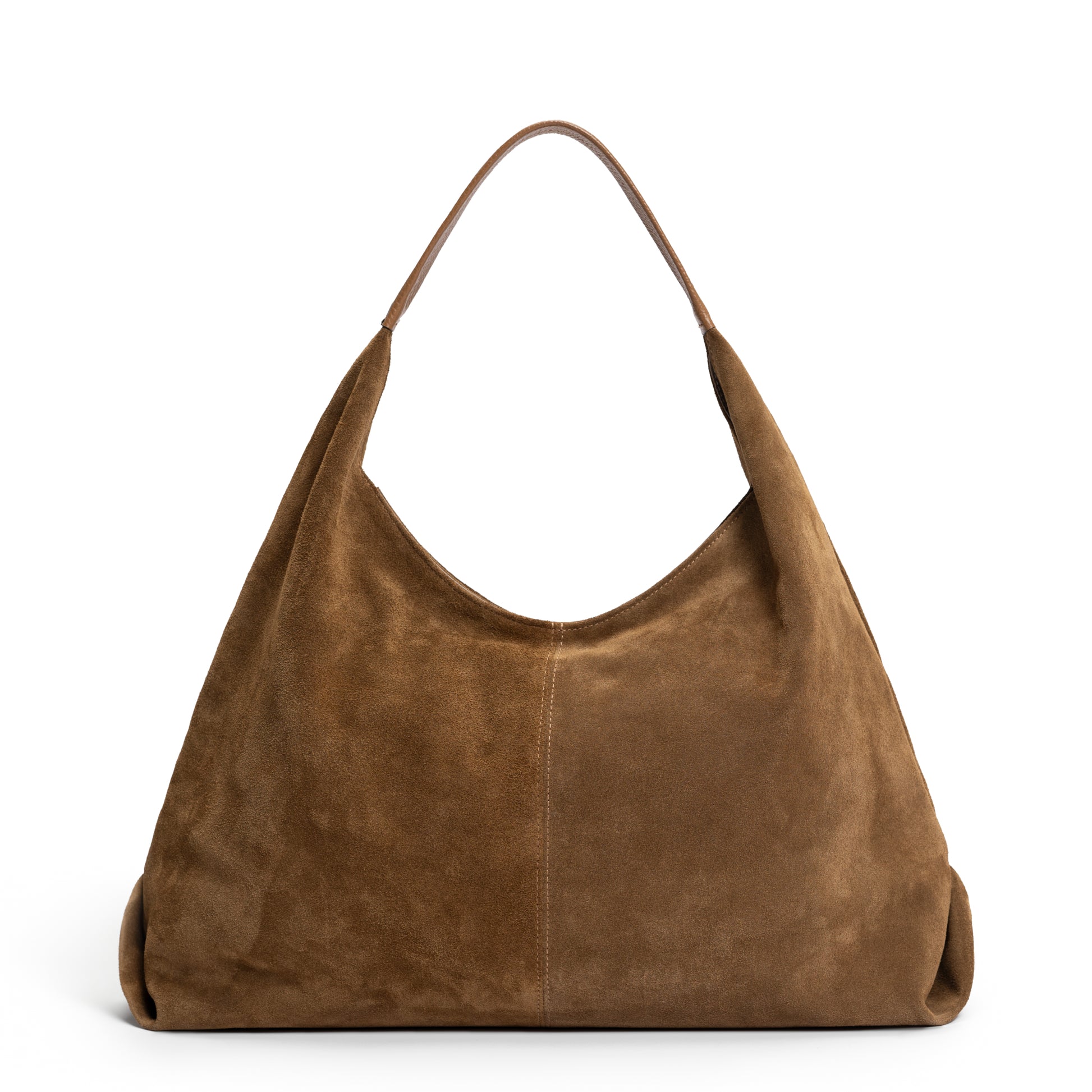 Honoré Grace brown suede shoulder bag - - Isabel Bernard