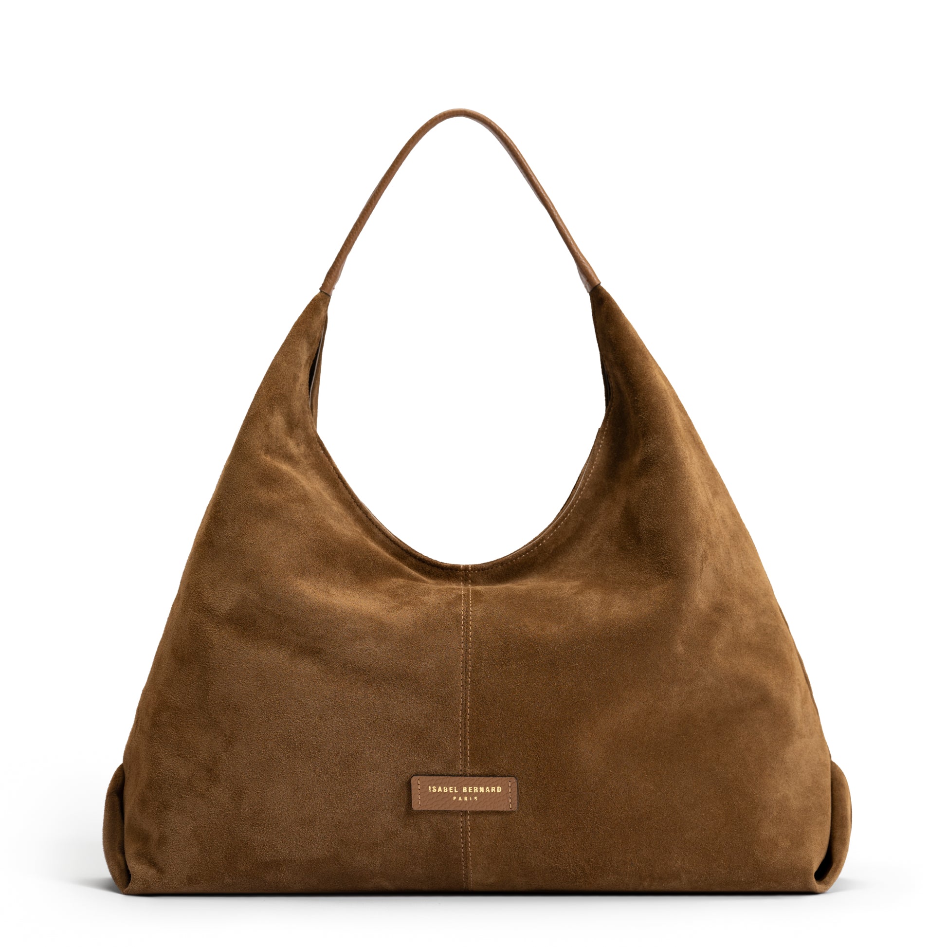 Honoré Grace brown suede shoulder bag - - Isabel Bernard