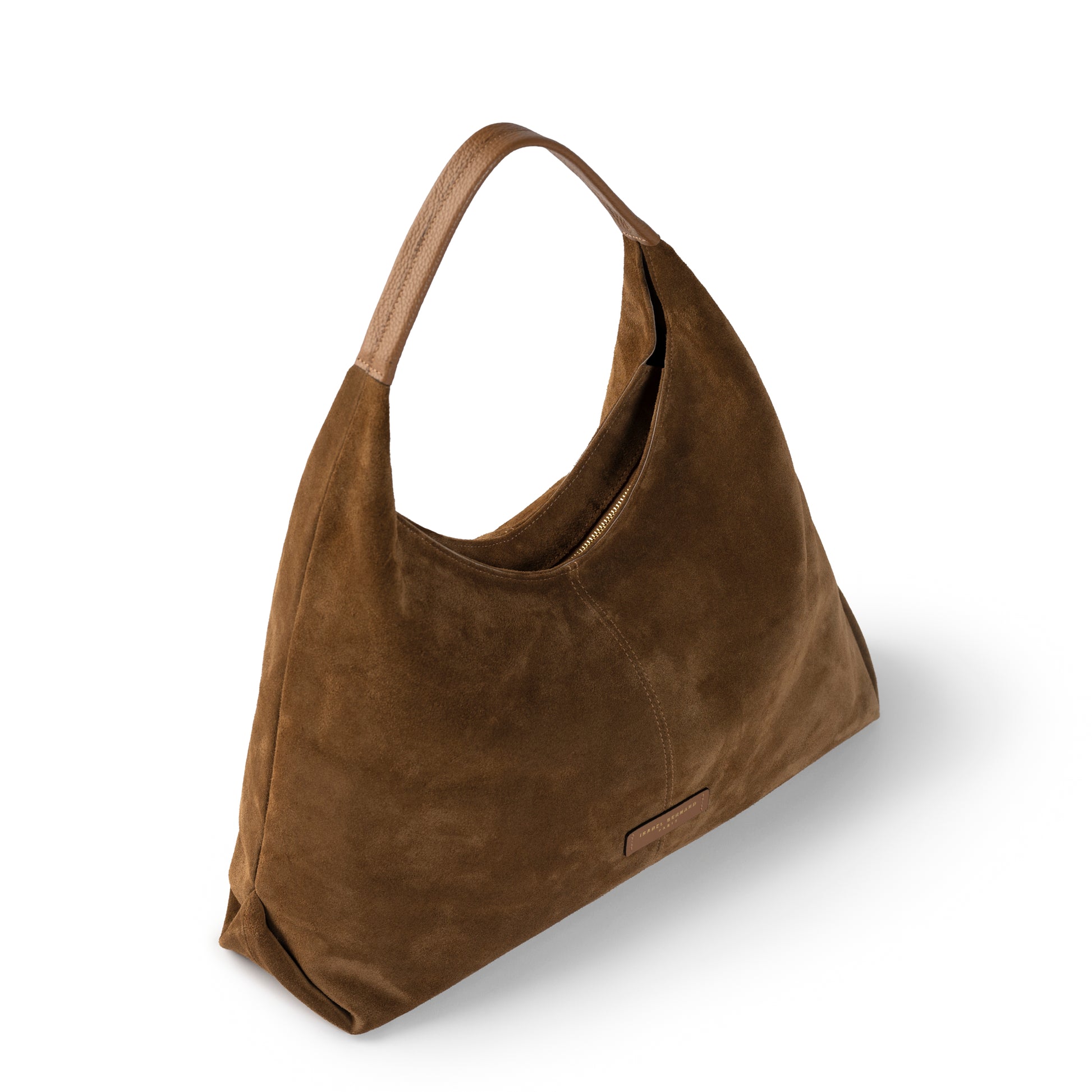 Honoré Grace brown suede shoulder bag - - Isabel Bernard