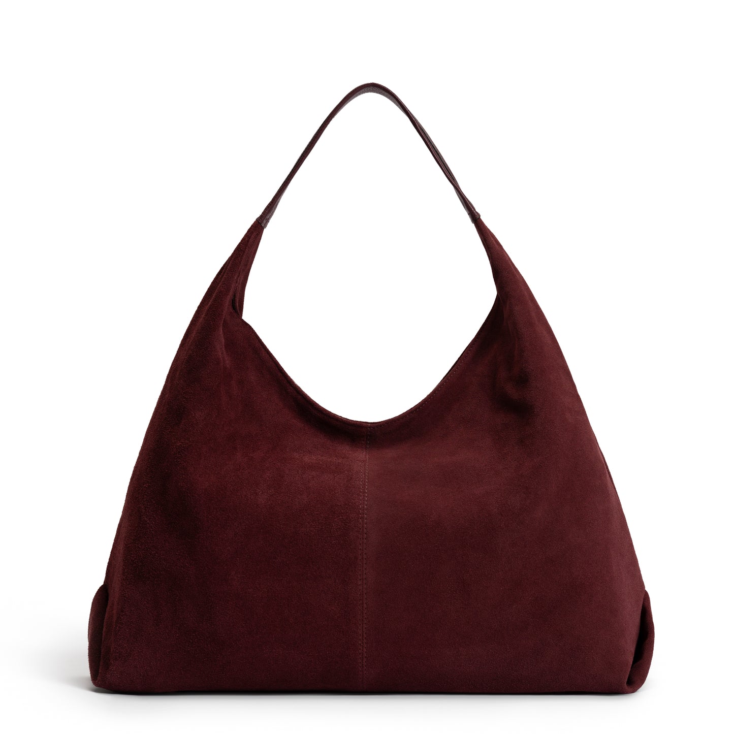 Honoré Grace dark bordeaux suede shoulder bag - - Isabel Bernard