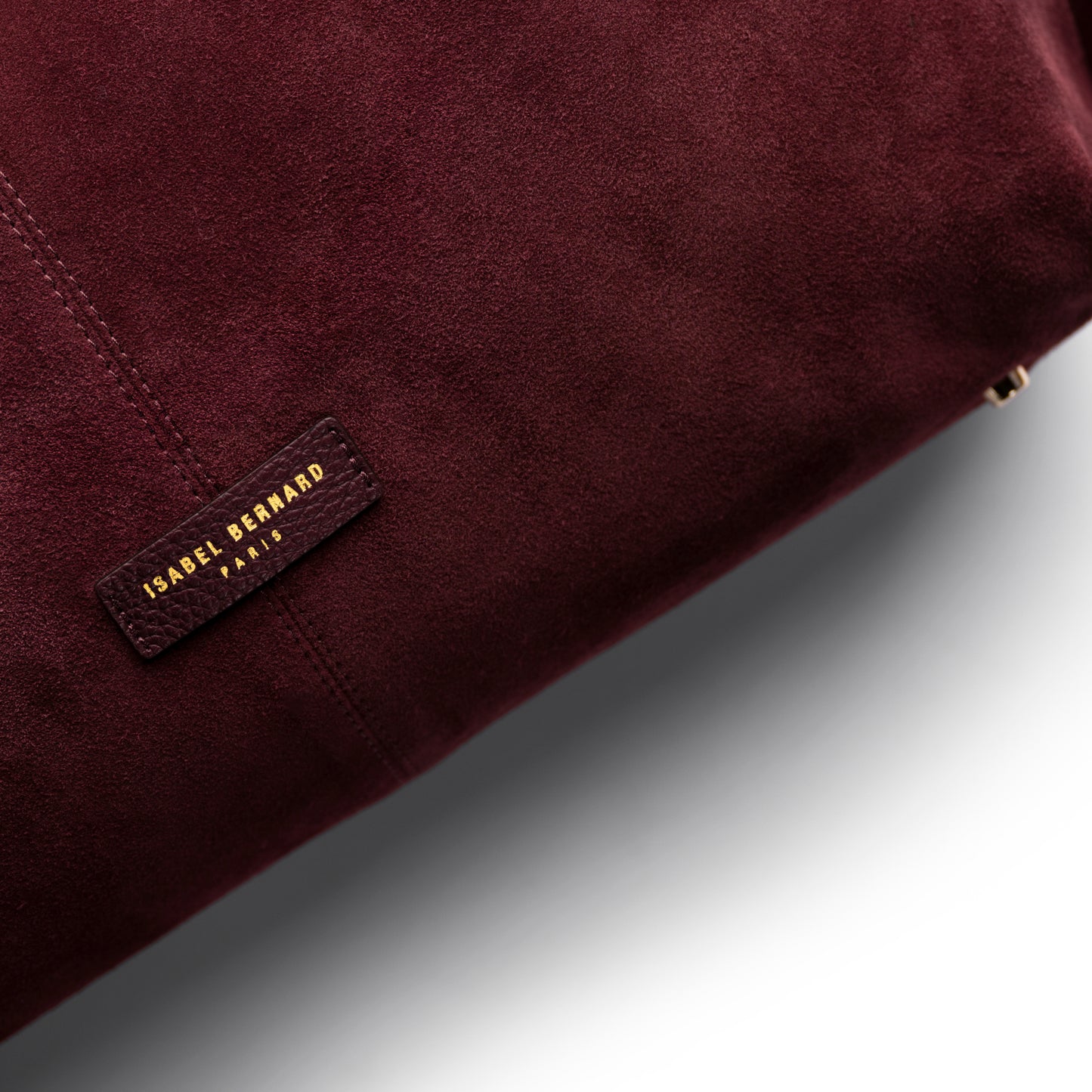 Honoré Grace dark bordeaux suede shoulder bag - - Isabel Bernard