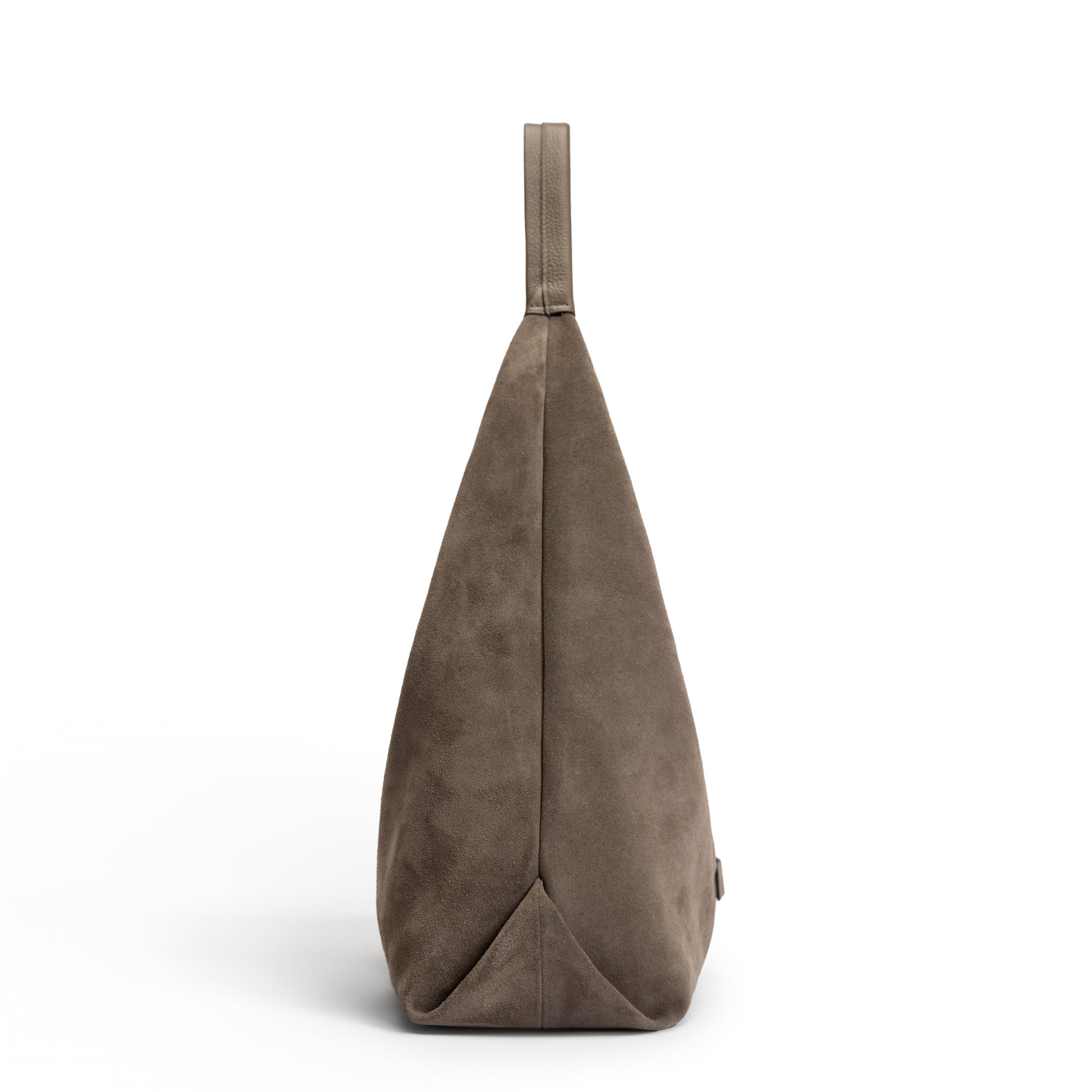 Honoré Grace taupe suede shoulder bag - - Isabel Bernard