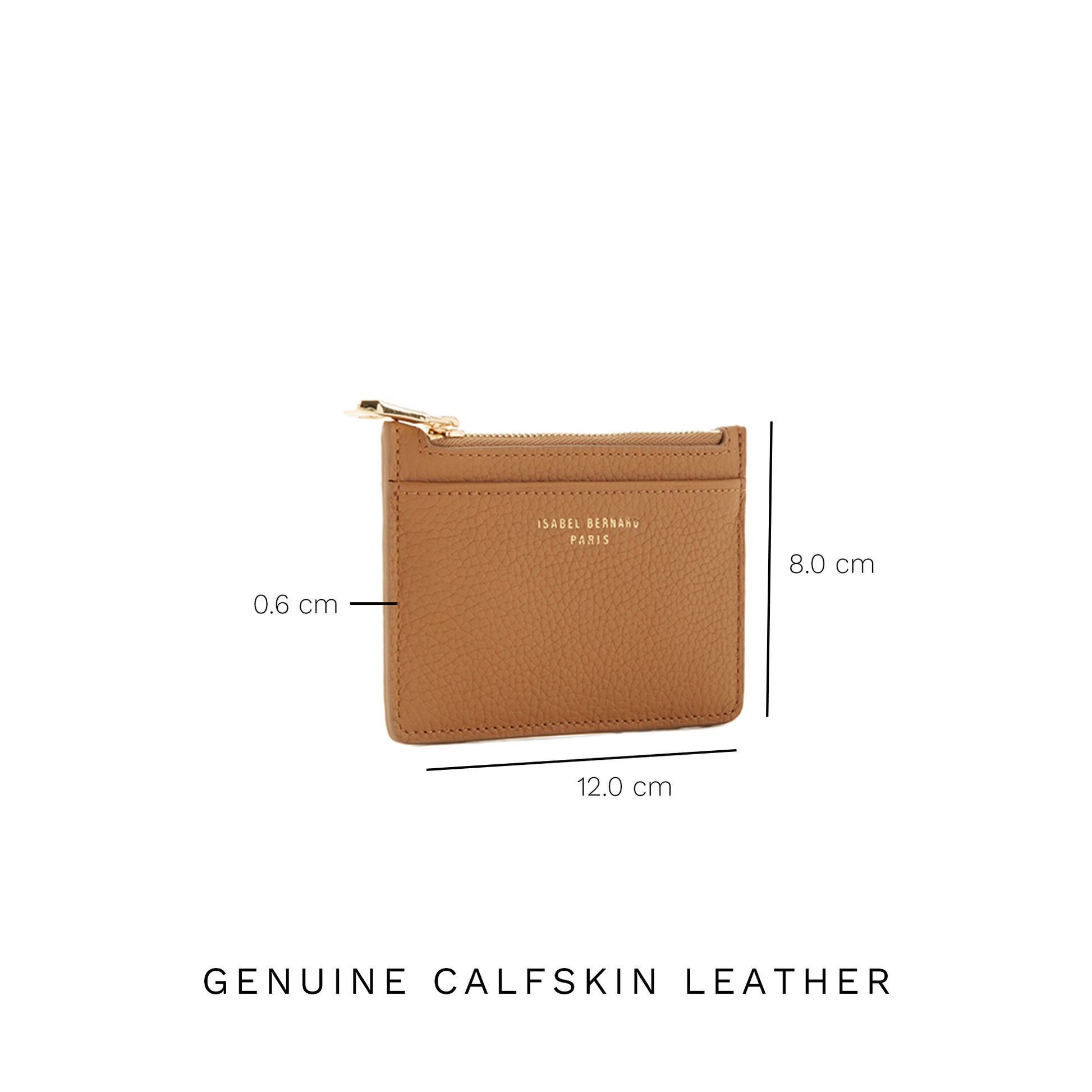 Cadeau d'Isabel camel calfskin leather handbag and card holder gift set - - Isabel Bernard