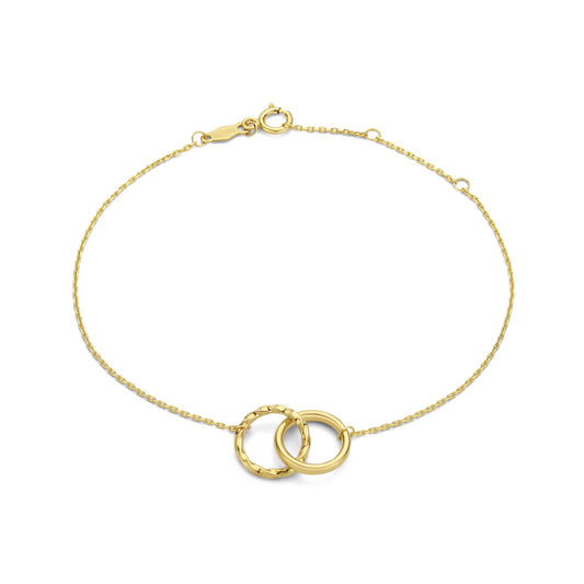 Rivoli Lisan 14 karat gold bracelet with twist -  - Isabel Bernard