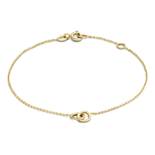 Le Marais Zoé 14 karat gold bracelet with rings -  - Isabel Bernard