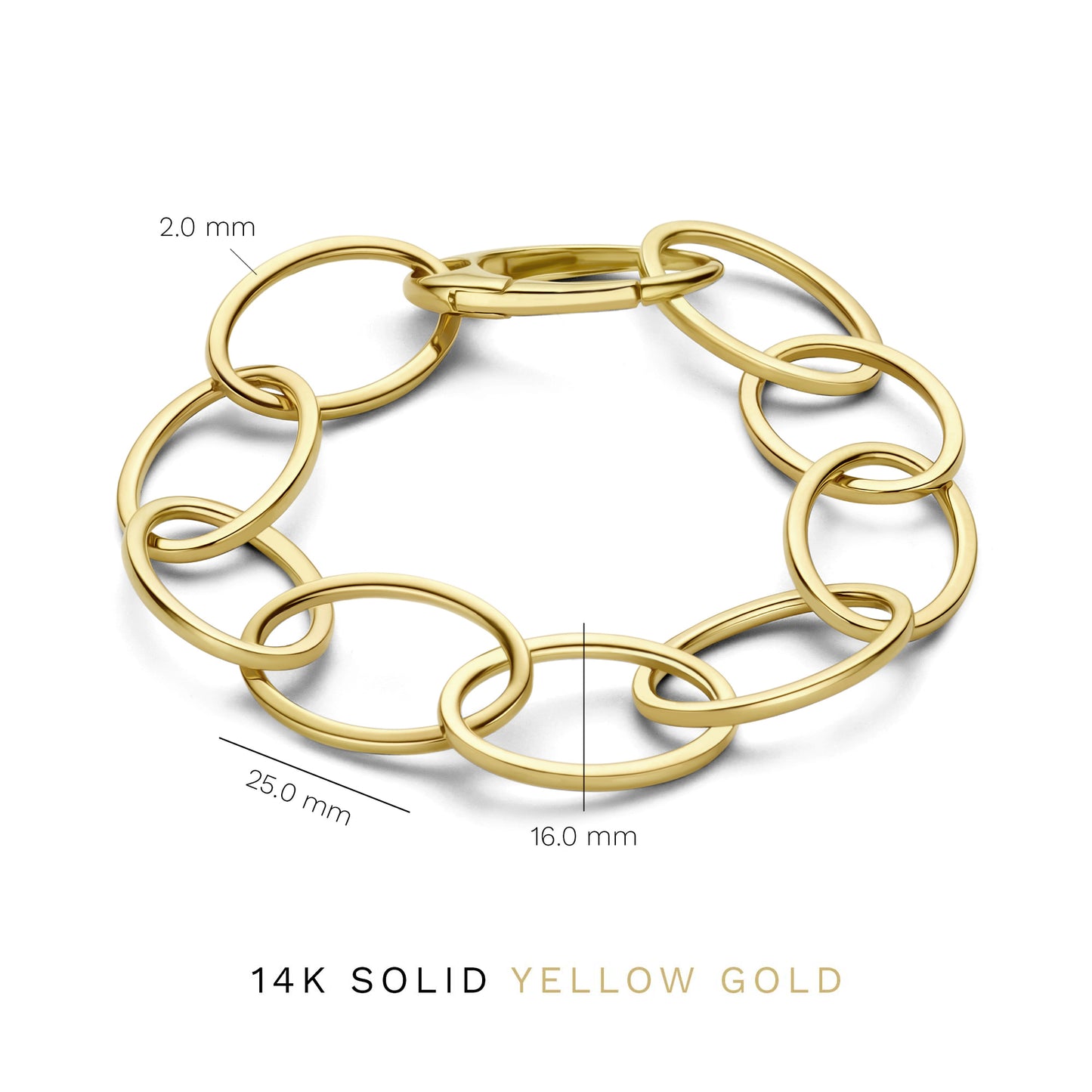 Aidee Annette 14 karat gold link bracelet - - Isabel Bernard