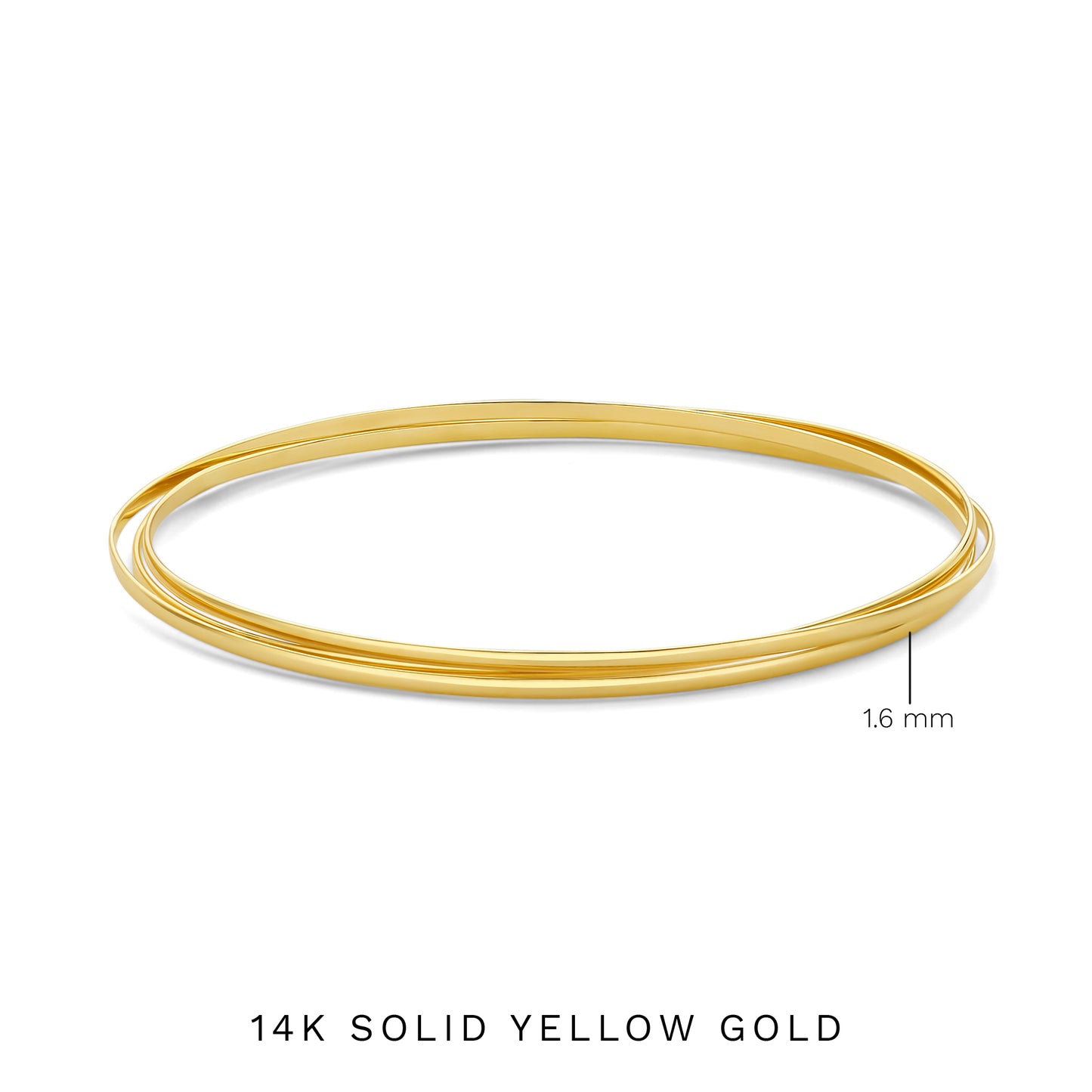 Rivoli Méline 14 karat gold bangles with 3 bracelets - - Isabel Bernard