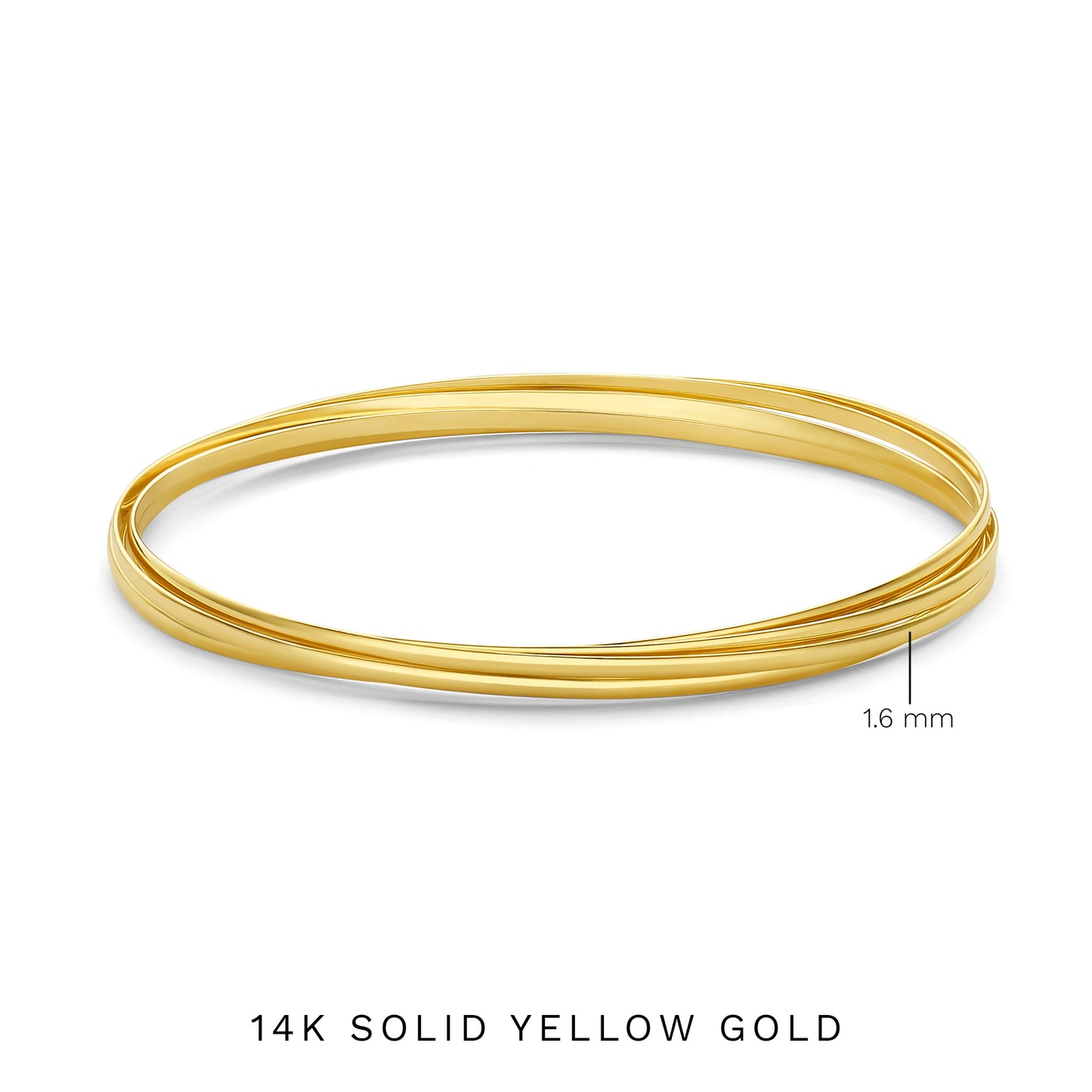 Rivoli Méline 14 karat gold bangles with 5 bracelets - - Isabel Bernard