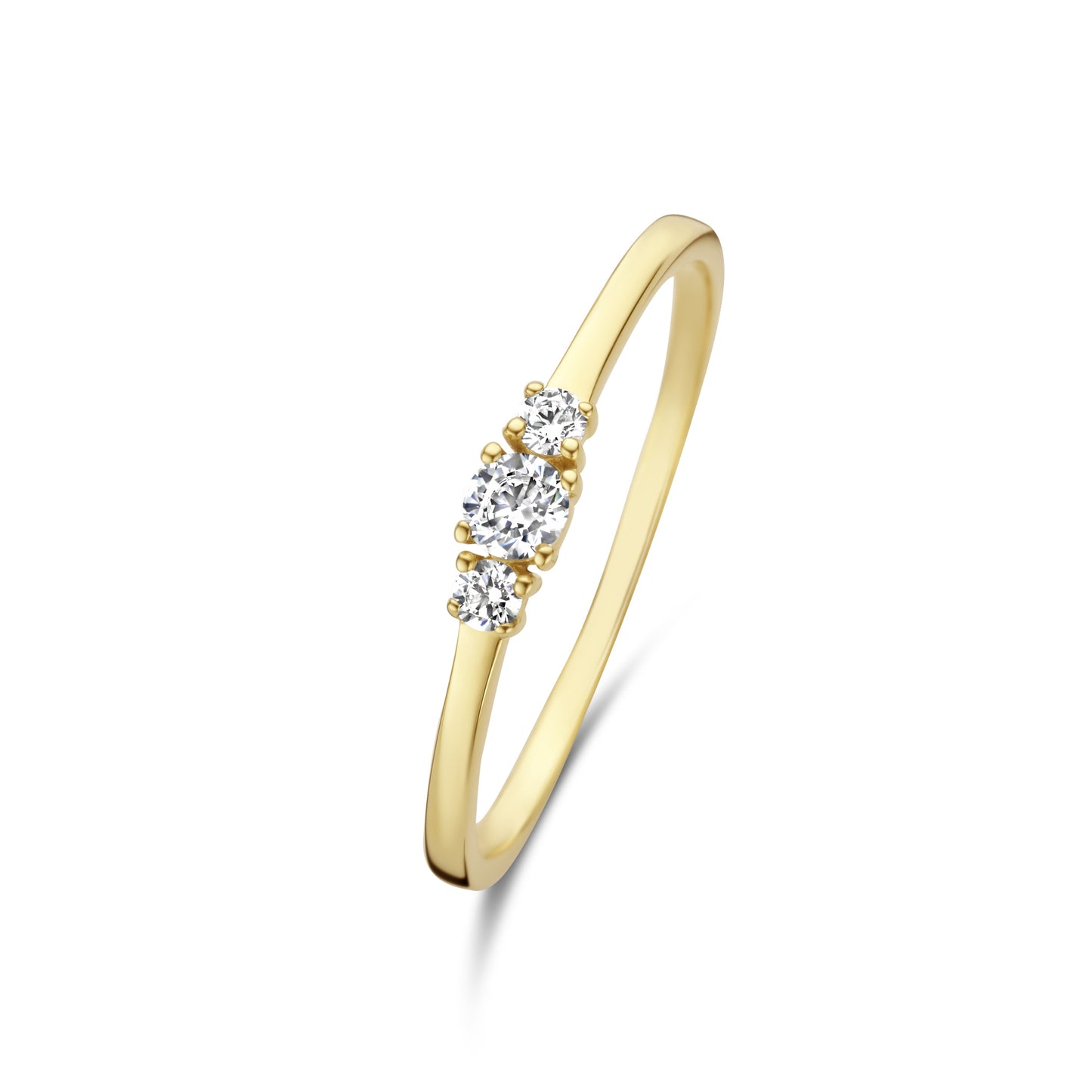 Rivoli Esmée 14 karat gold ring with zirconia stones -  - Isabel Bernard