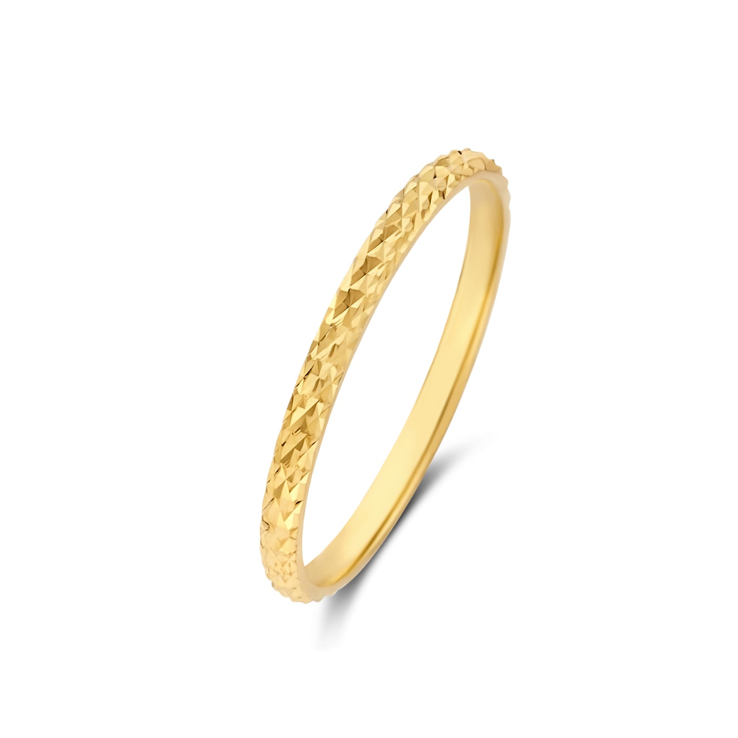 Rivoli Laura 14 karat gold ring with diamond cut -  - Isabel Bernard