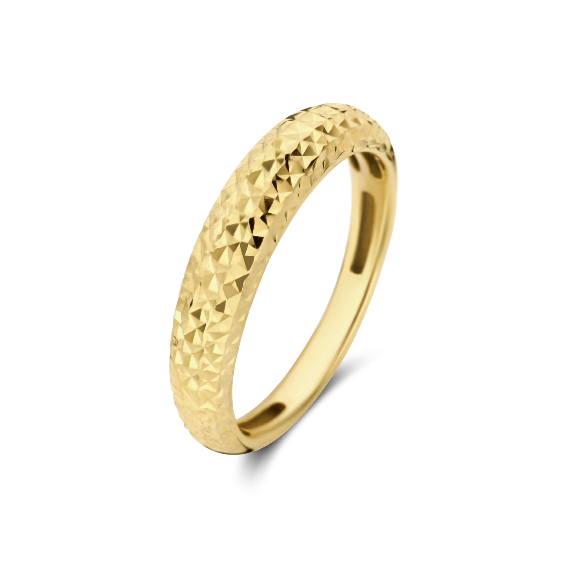 Rivoli Laura 14 karat gold ring with diamond cut -  - Isabel Bernard