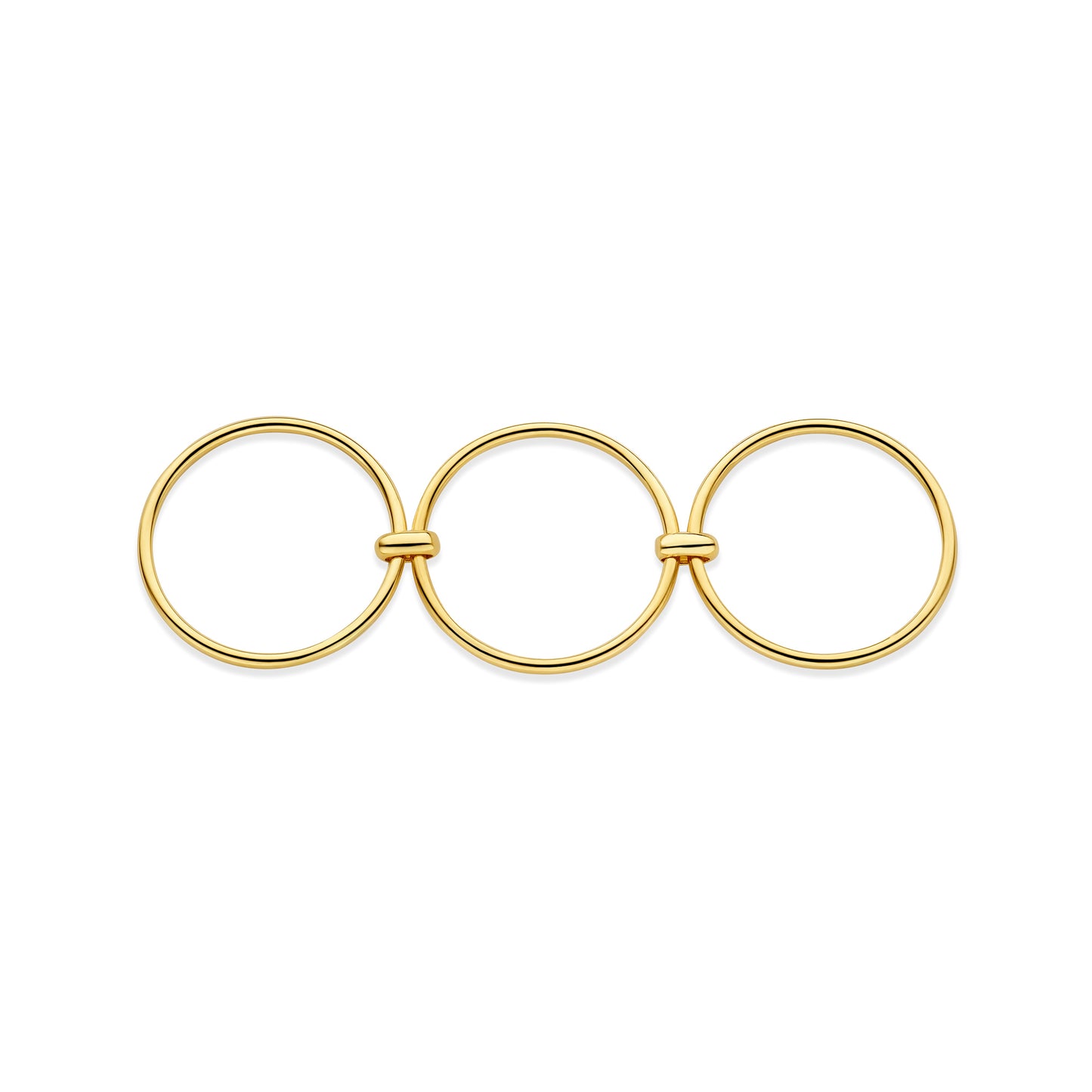 Cour d'Honneur Adora 14 karat golden 3-piece multiring - - Isabel Bernard