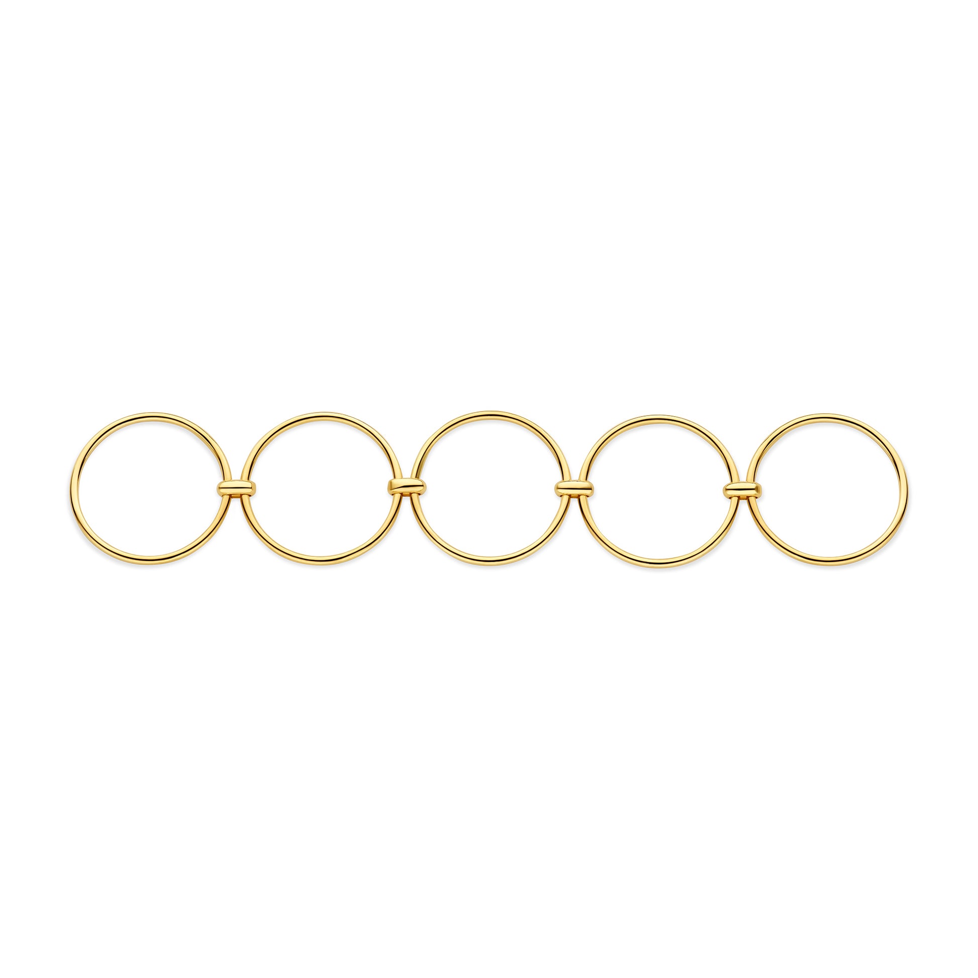 Cour d'Honneur Adora 14 karat golden 5-piece multiring - - Isabel Bernard