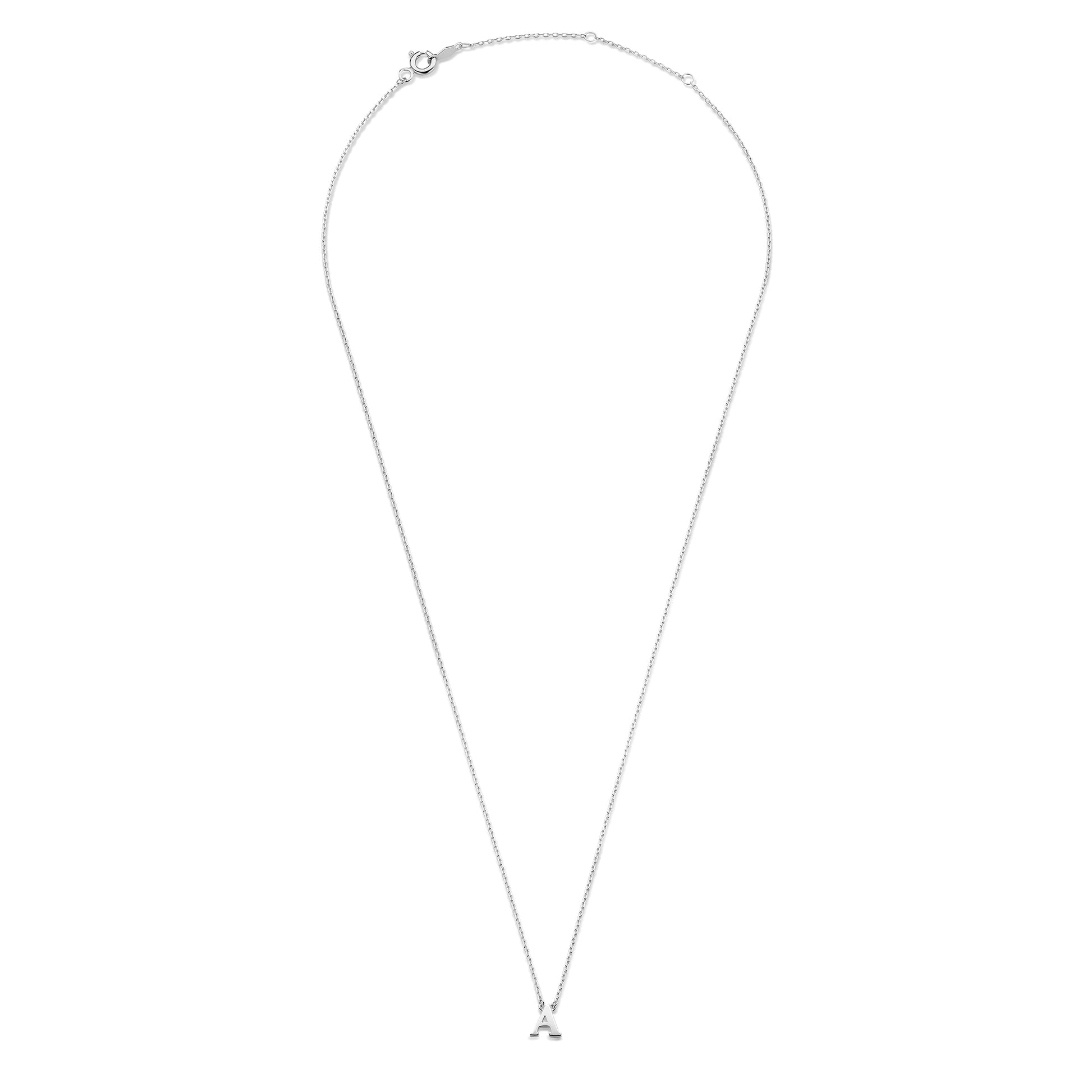 Saint Germain Chloé 14 karat white gold initial collier with letter -  - Isabel Bernard