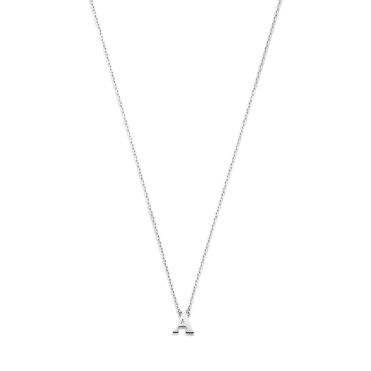 Saint Germain Chloé 14 karat white gold initial collier with letter -  - Isabel Bernard