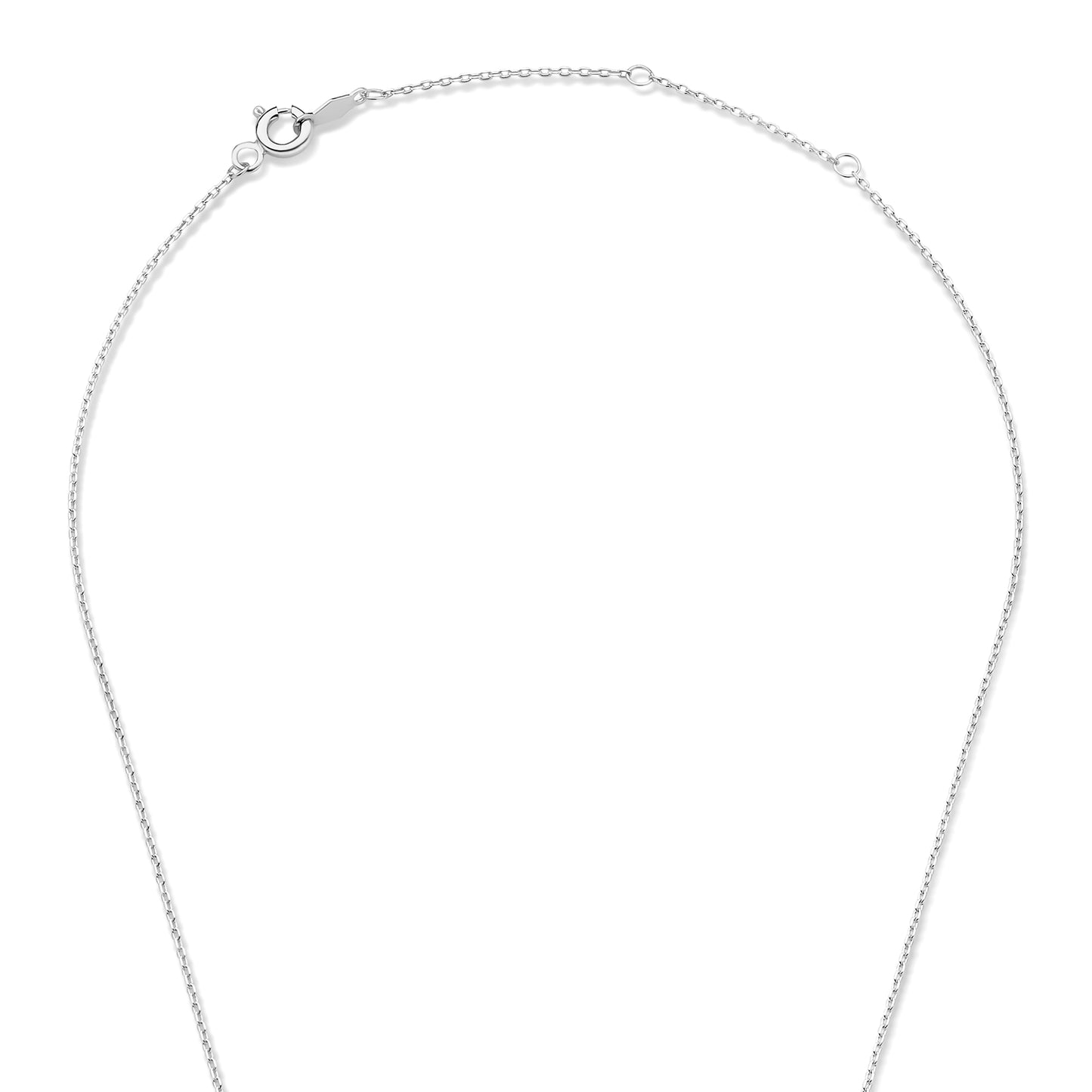 Saint Germain Chloé 14 karat white gold initial collier with letter -  - Isabel Bernard