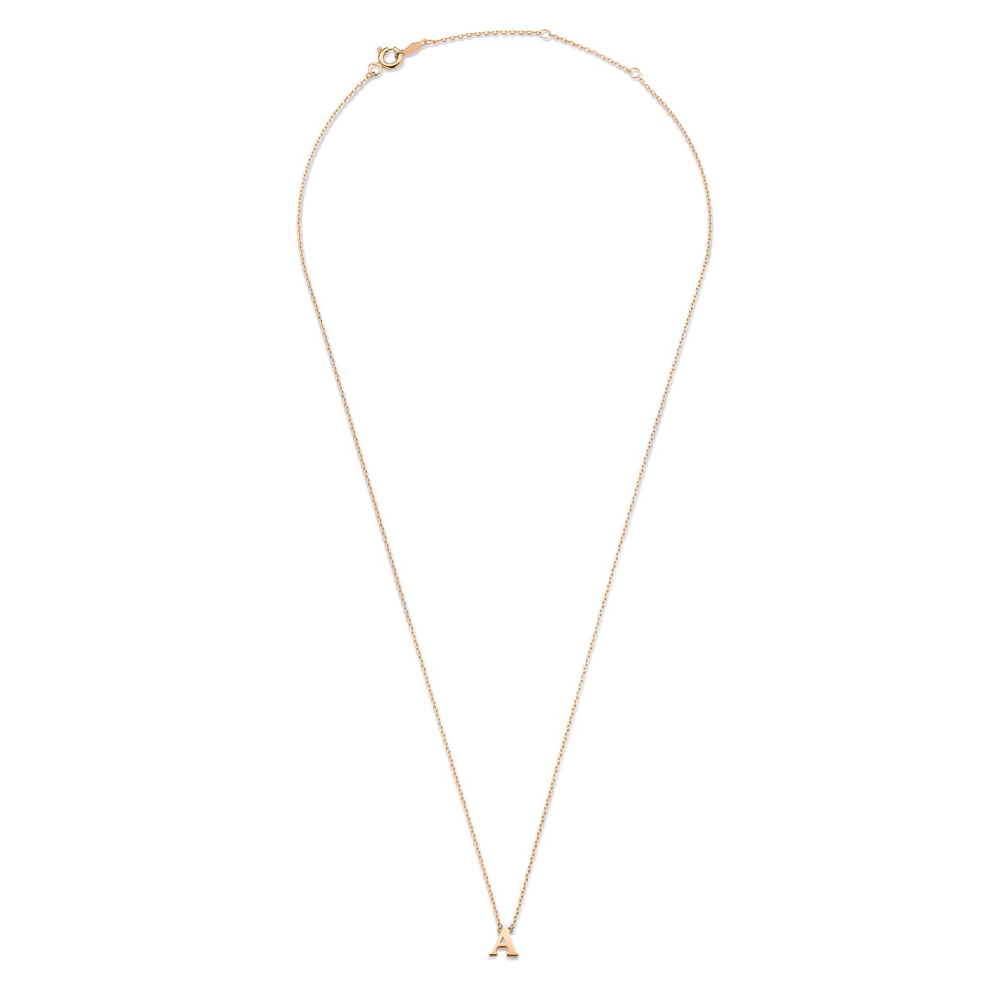 La Concorde Chloé 14 karat rose gold initial collier with letter -  - Isabel Bernard