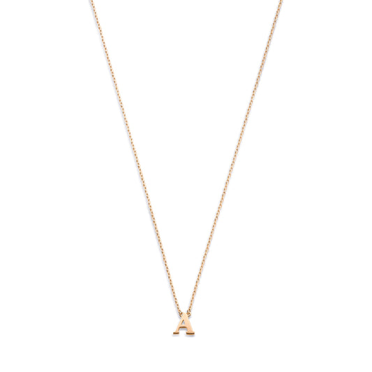 La Concorde Chloé 14 karat rose gold initial collier with letter -  - Isabel Bernard