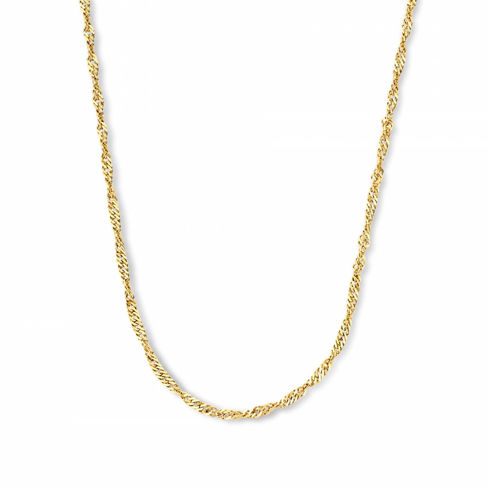 Rivoli Lilou 14 karat gold necklace with twist - - Isabel Bernard