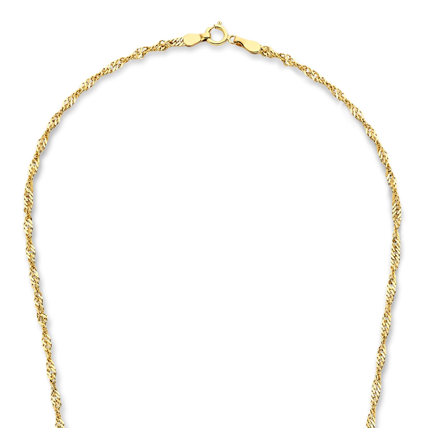 Rivoli Lilou 14 karat gold necklace with twist - - Isabel Bernard