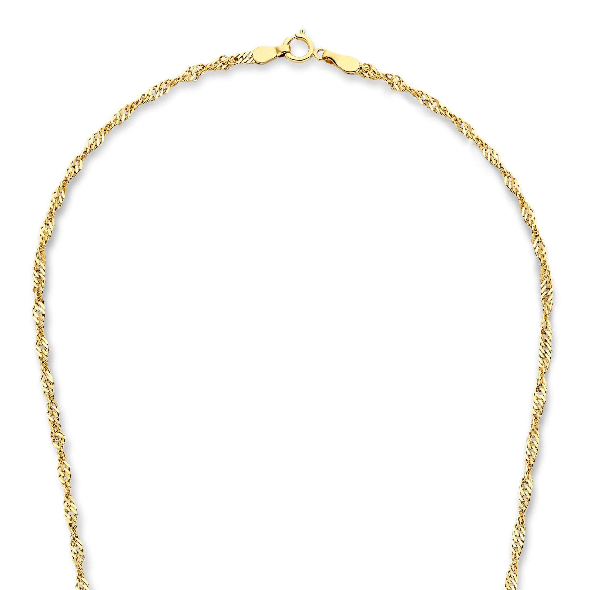 Rivoli Lilou 14 karat gold necklace with twist - - Isabel Bernard