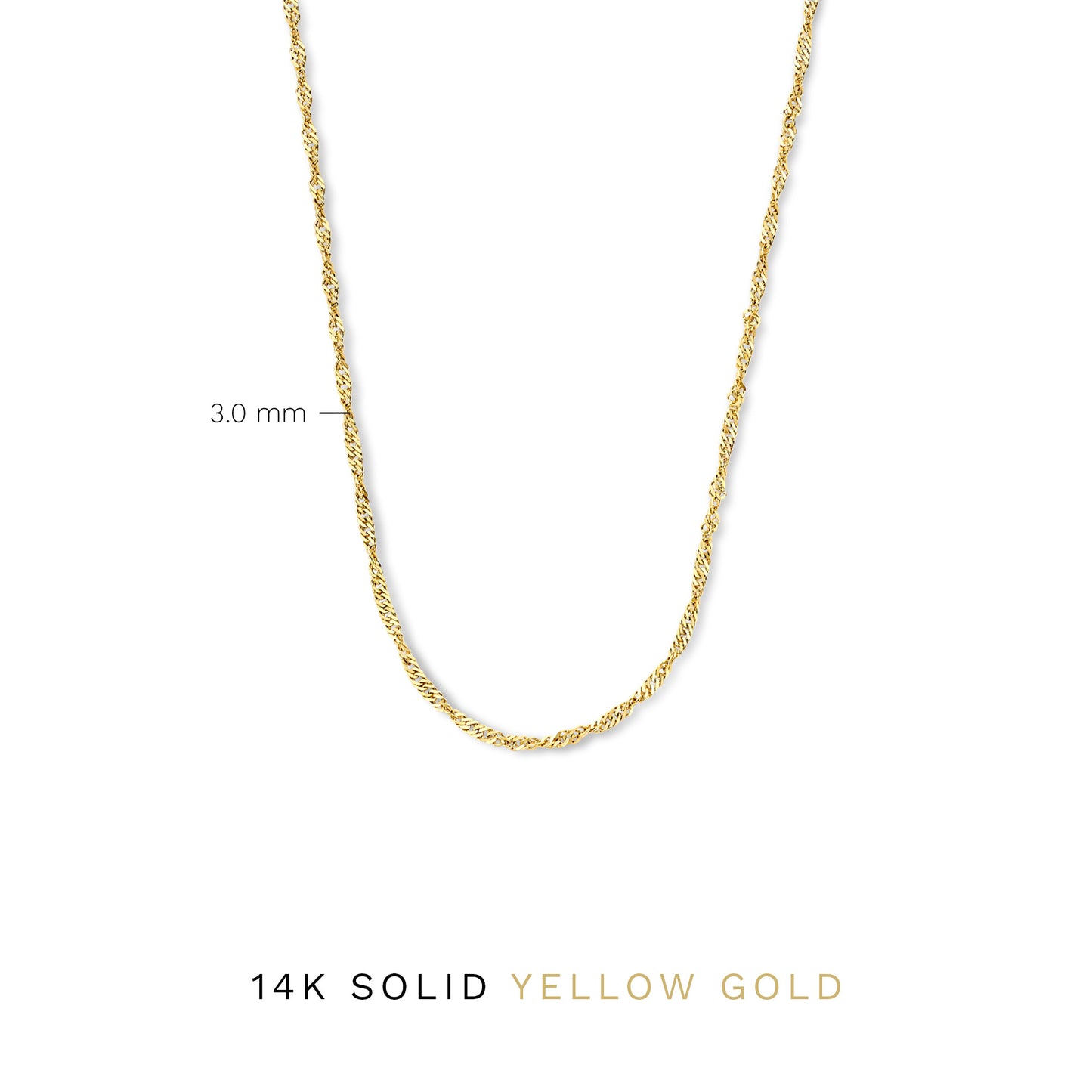 Rivoli Lilou 14 karat gold necklace with twist - - Isabel Bernard