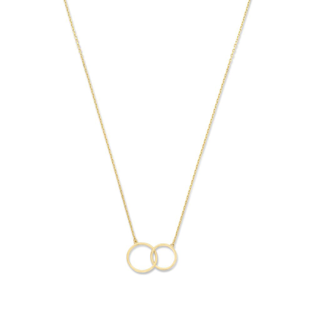 Le Marais Loulou 14 karat gold necklace with two rings -  - Isabel Bernard