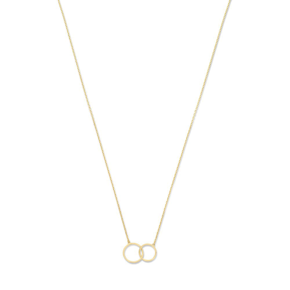 Le Marais Loulou 14 karat gold necklace with two rings -  - Isabel Bernard