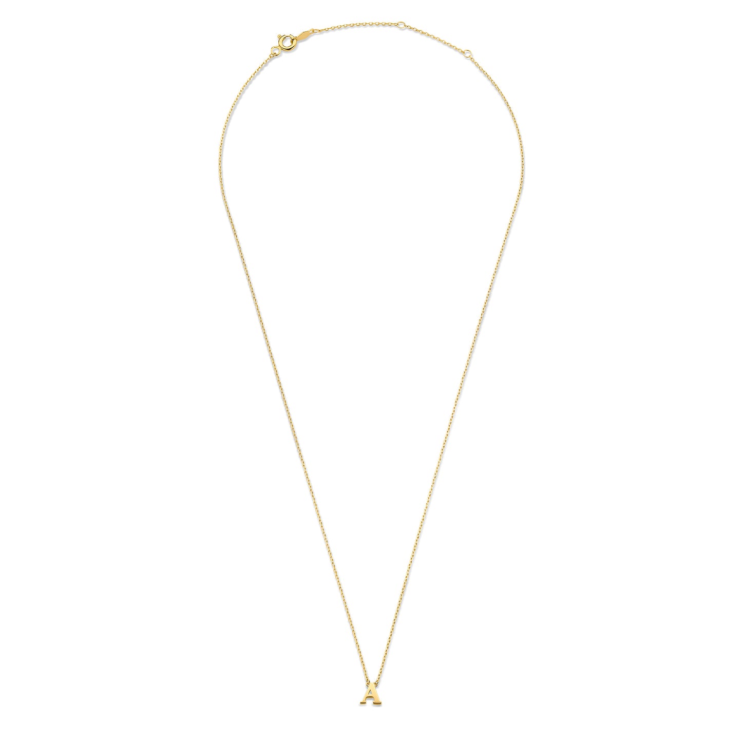 Le Marais Chloé 14 karat gold initial necklace with letter -  - Isabel Bernard