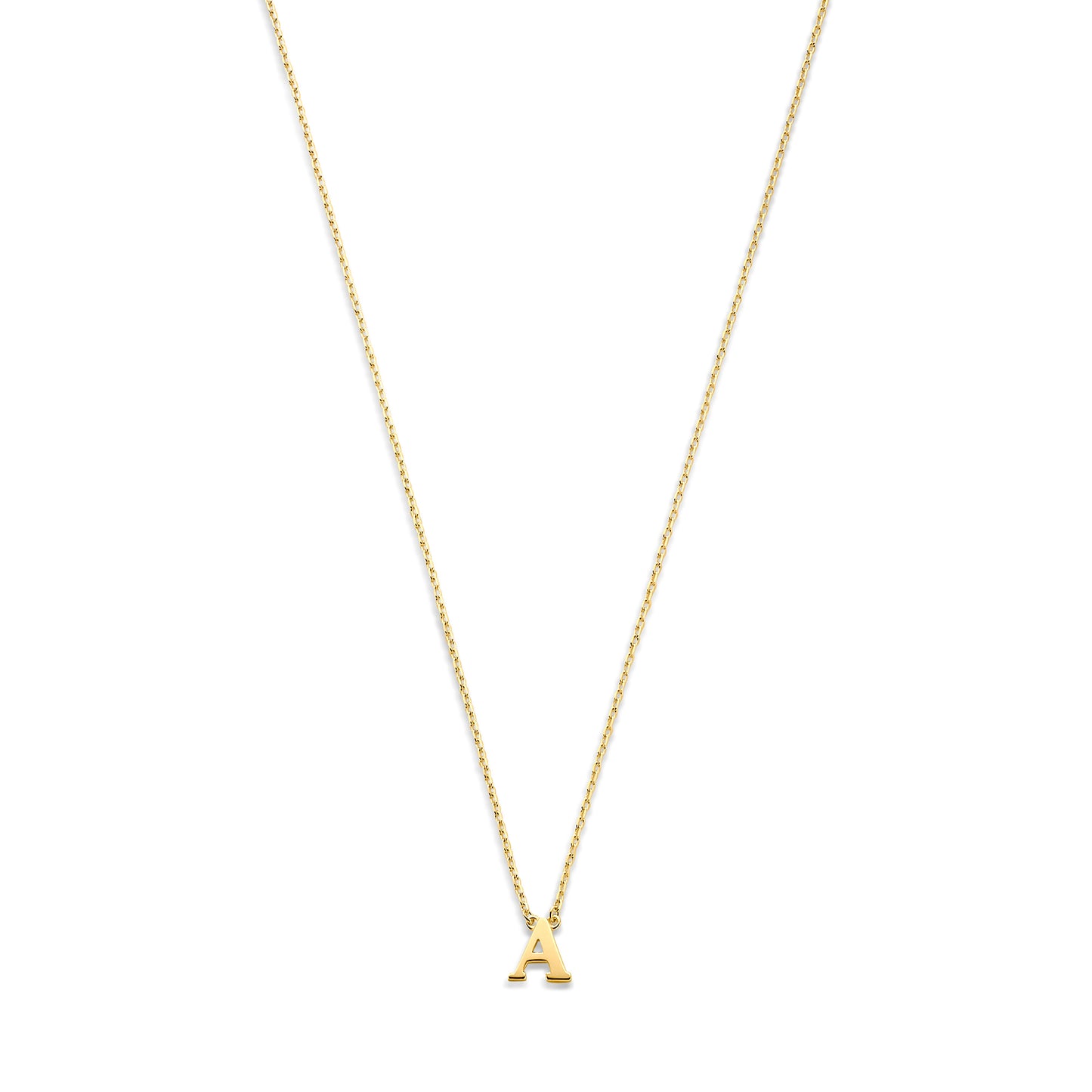 Le Marais Chloé 14 karat gold initial necklace with letter -  - Isabel Bernard