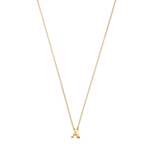 Le Marais Chloé 14 karat gold initial necklace with letter -  - Isabel Bernard