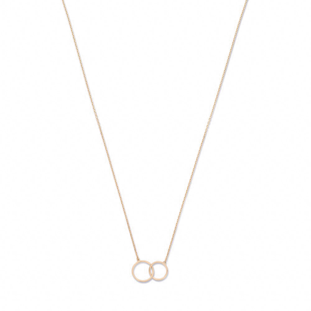 La Concorde Loulou 14 karat rose gold collier with two rings -  - Isabel Bernard