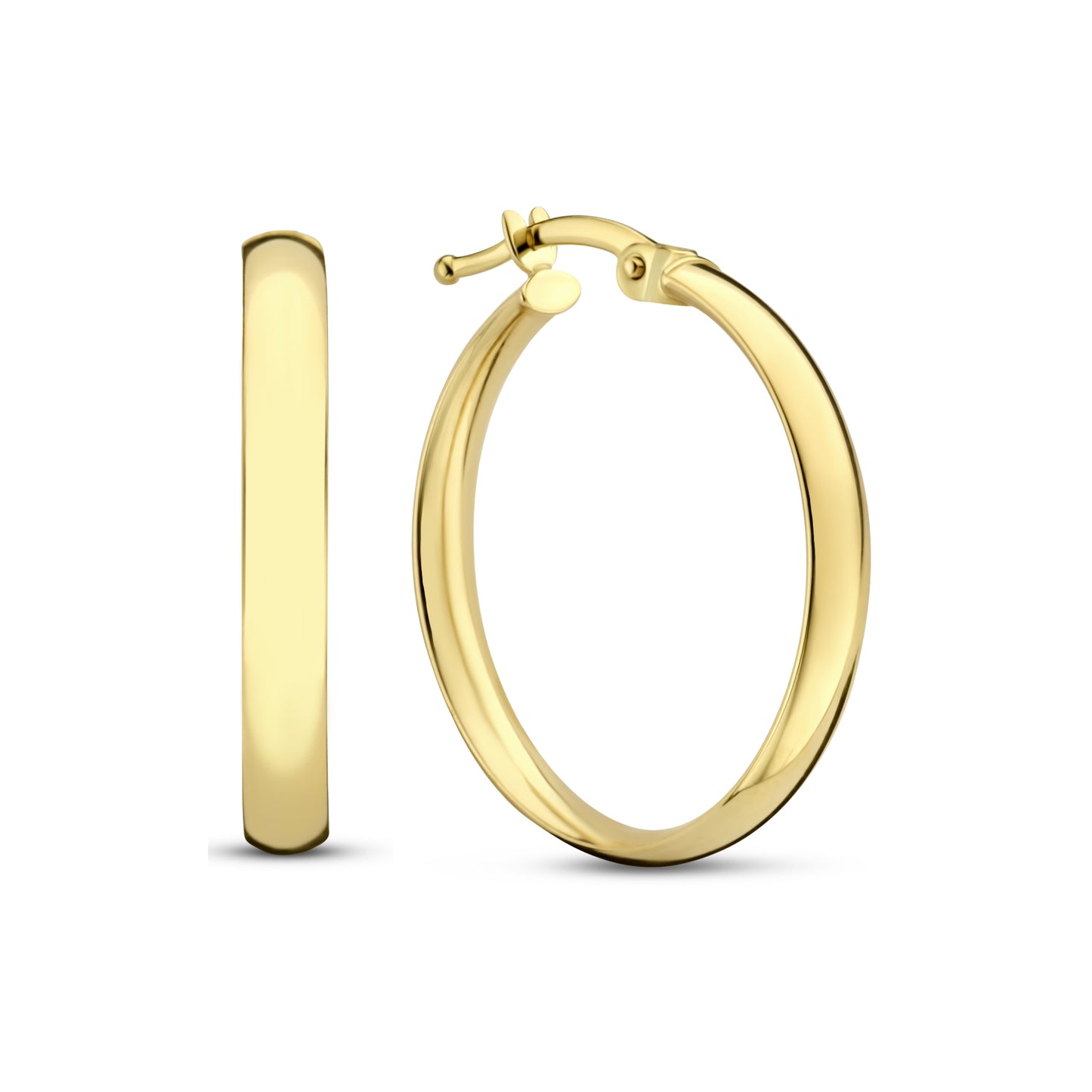 Rivoli Estrella 14 karat gold hoop earrings (20 mm) -  - Isabel Bernard