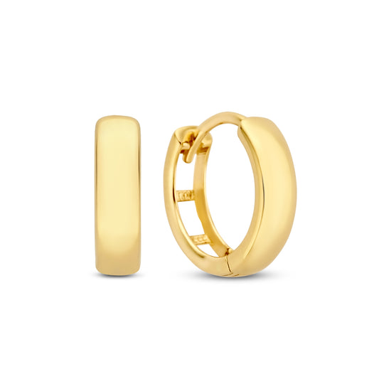 Rivoli Morgane 14 karat gold hoop earrings - - Isabel Bernard