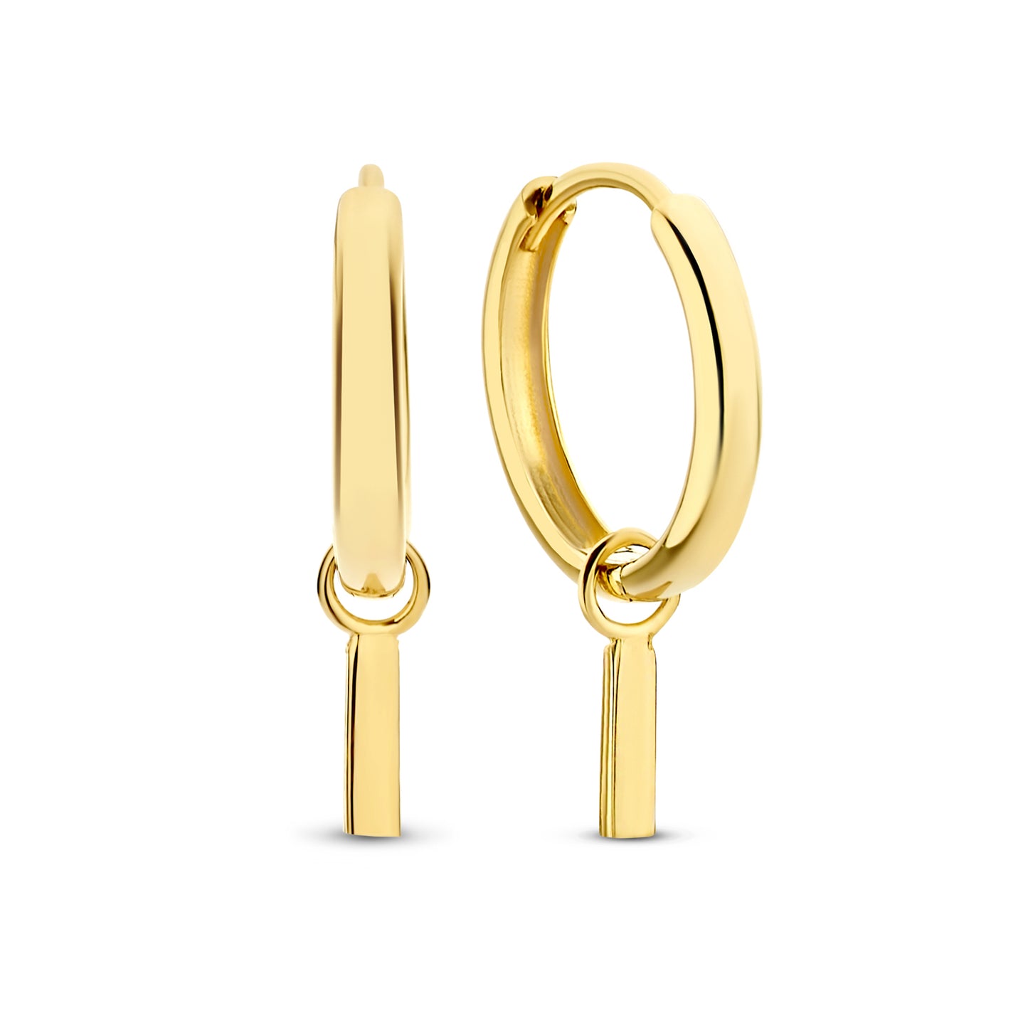 Monceau Josephine 14 karat gold hoop earrings with rod -  - Isabel Bernard