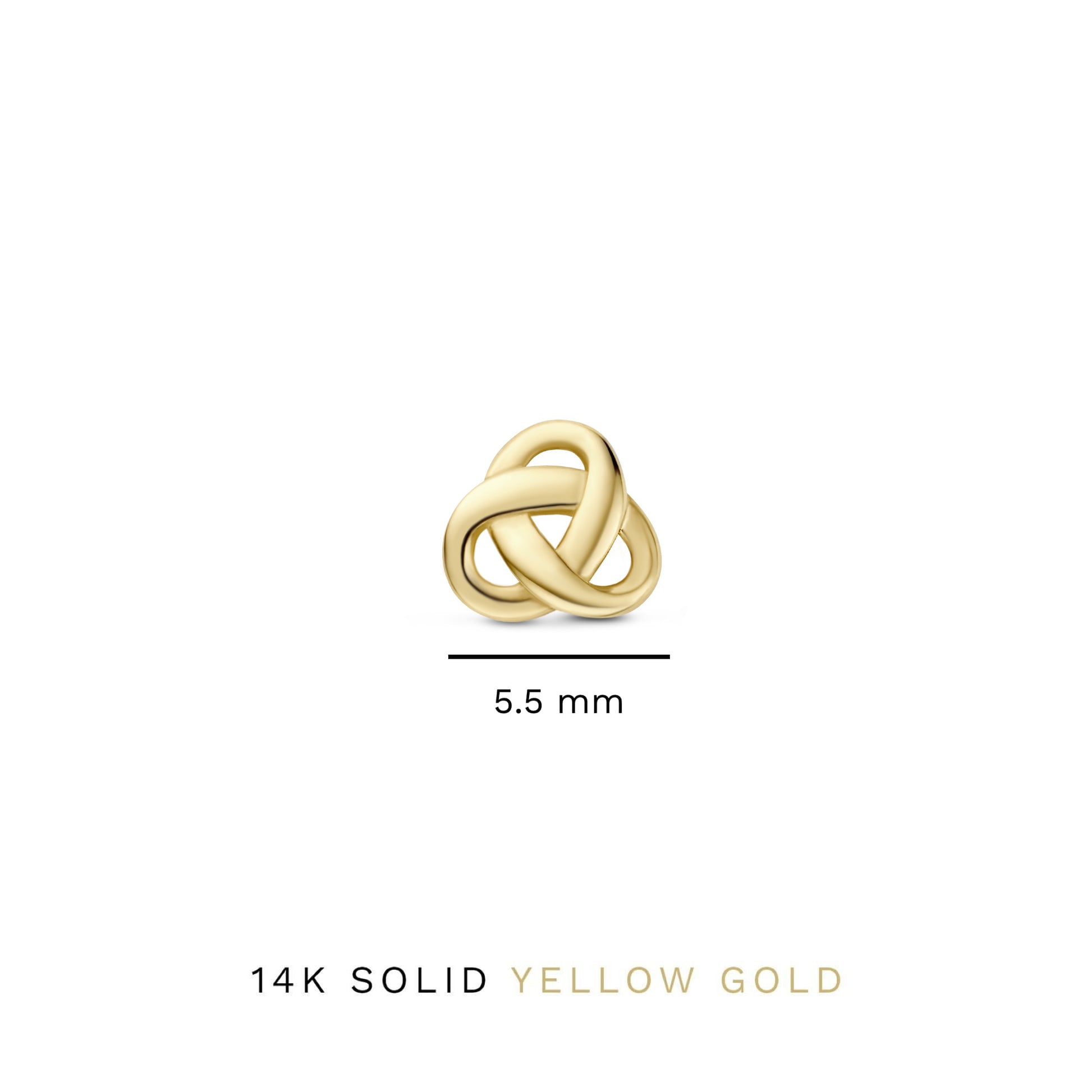 Rivoli Méline 14 karat gold ear studs with knot - - Isabel Bernard