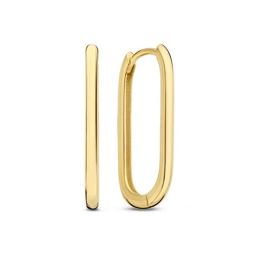 Rivoli Aimée 14 karat gold hoop earrings - - Isabel Bernard