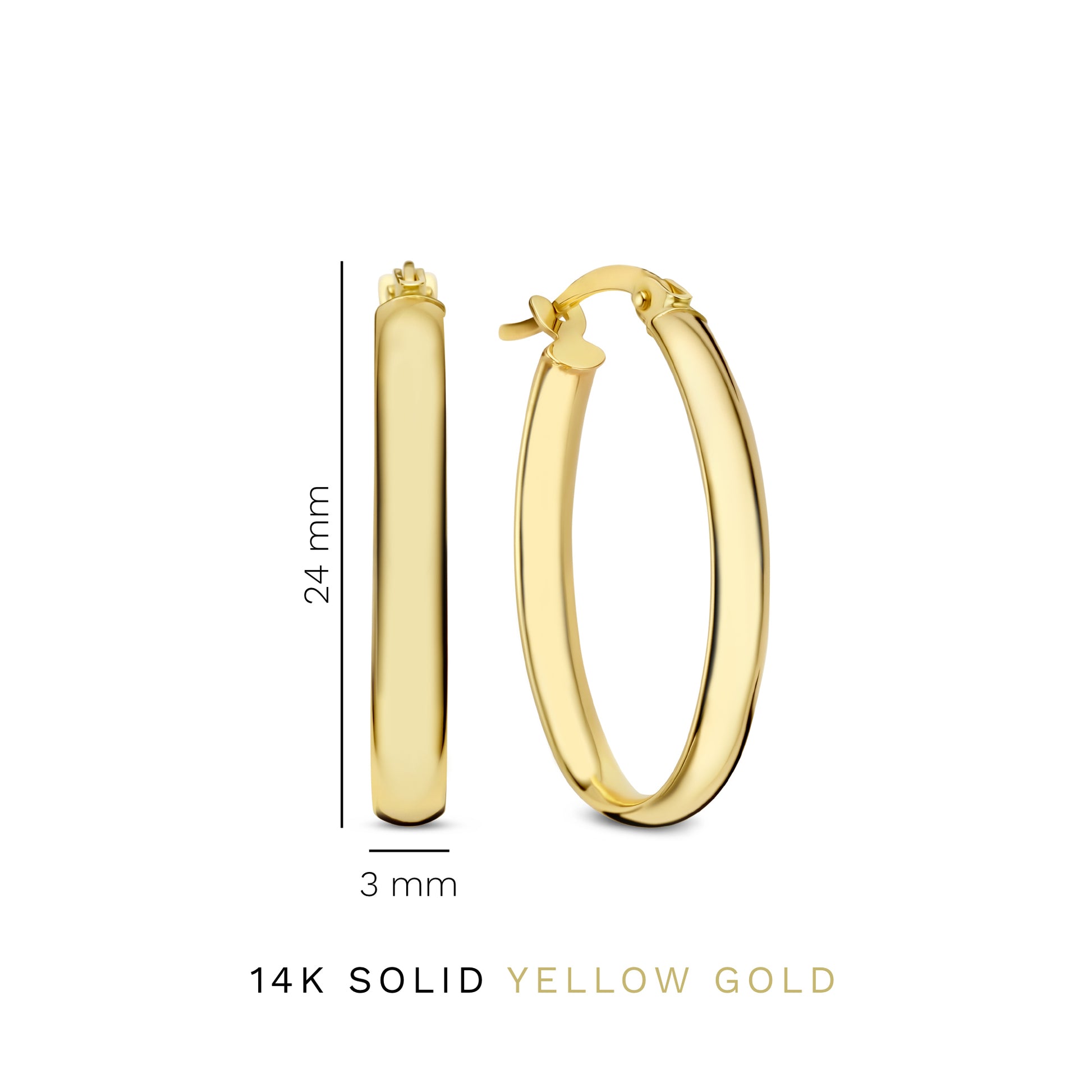 Rivoli Flori 14 karat gold hoop earrings (22 mm) - - Isabel Bernard