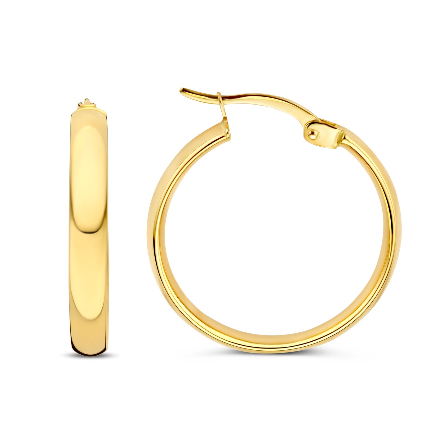 Rivoli Estrella 14 karat gold hoop earrings -  - Isabel Bernard