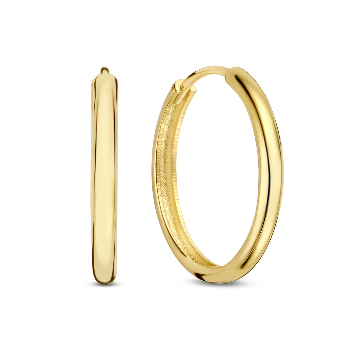 Rivoli Morgane 14 karat gold hoop earrings (15.5 mm) - - Isabel Bernard