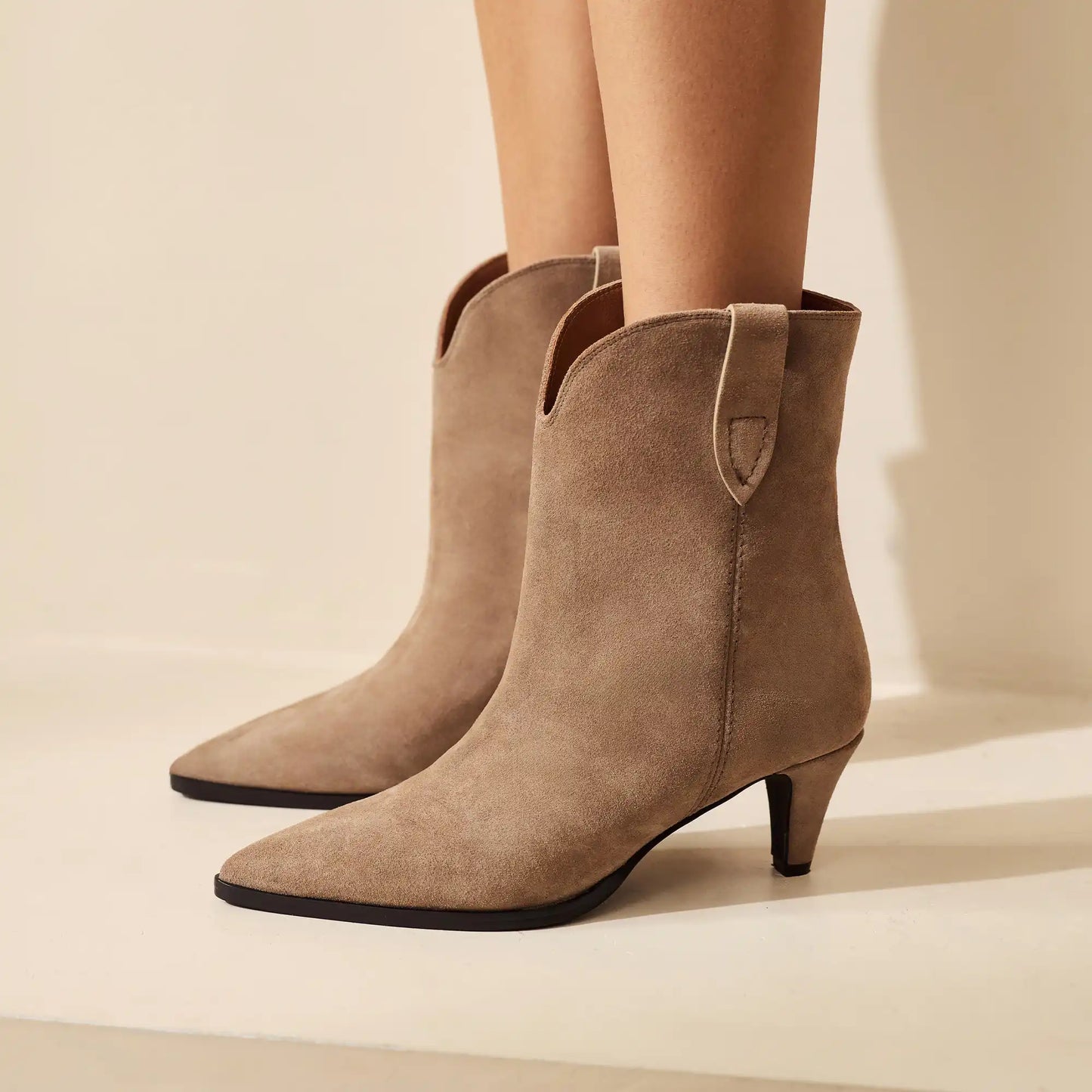 Vendôme Louane taupe suede boots -  - Isabel Bernard