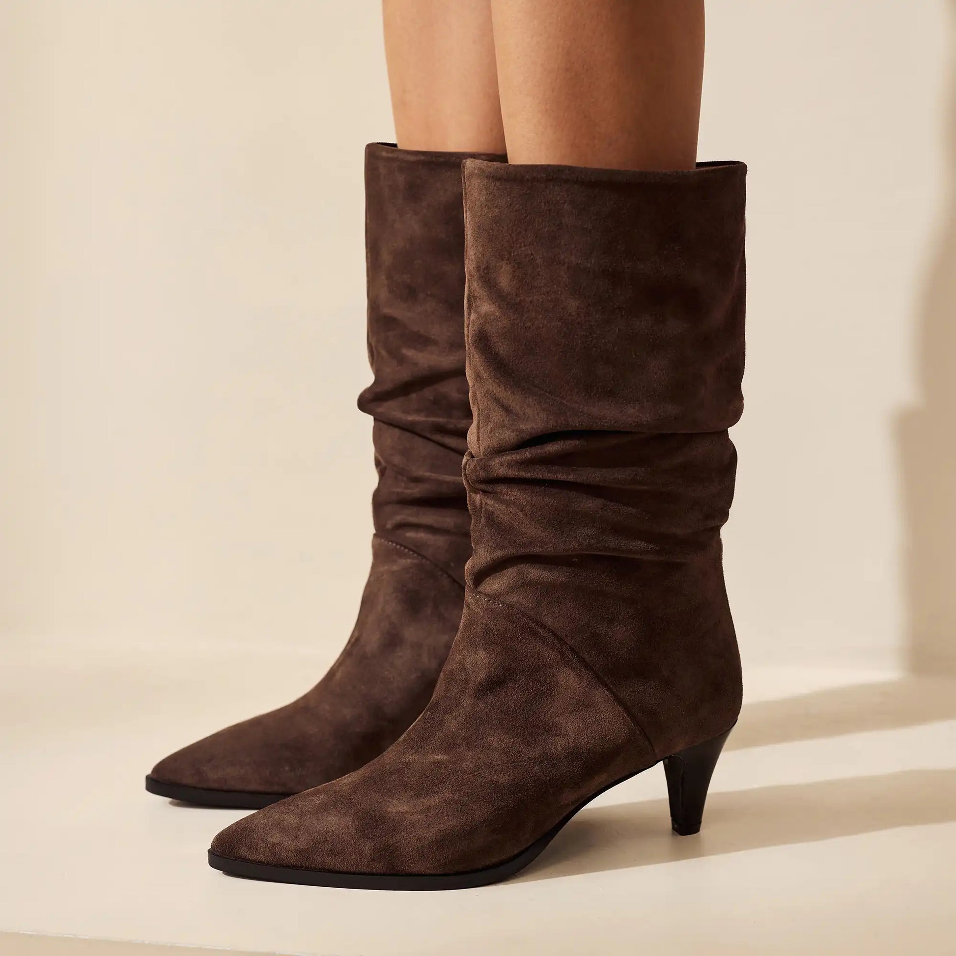 Vendôme Margot brown suede boots -  - Isabel Bernard