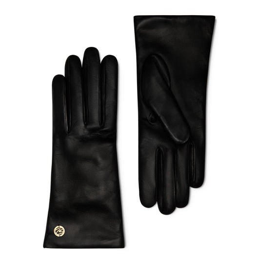 Honoré Eleanor black goatskin leather gloves -  - Isabel Bernard