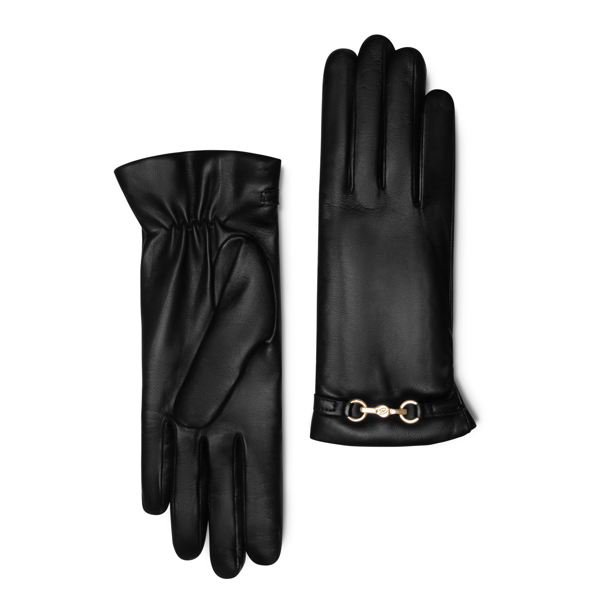 Honoré Marcelia black goatskin leather gloves -  - Isabel Bernard