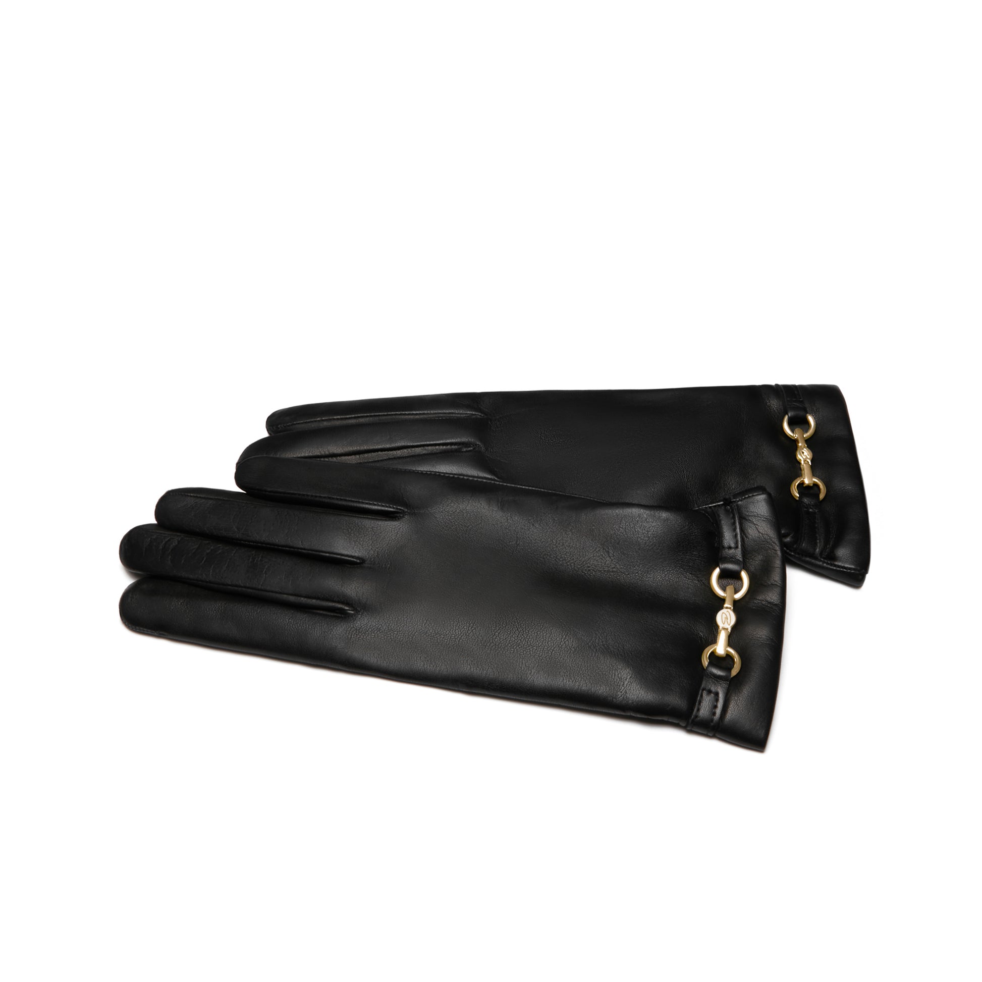 Honoré Marcelia black goatskin leather gloves -  - Isabel Bernard