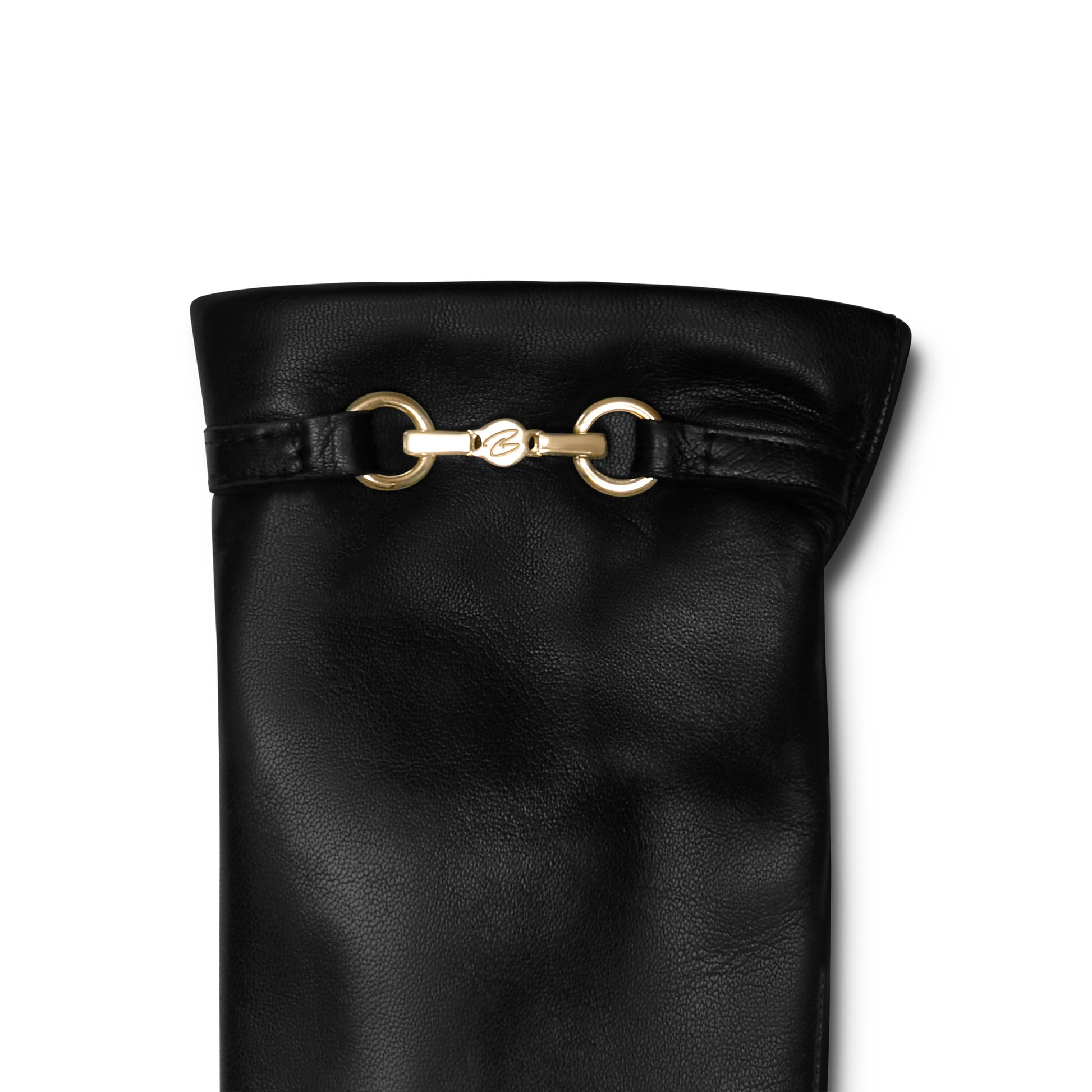 Honoré Marcelia black goatskin leather gloves -  - Isabel Bernard