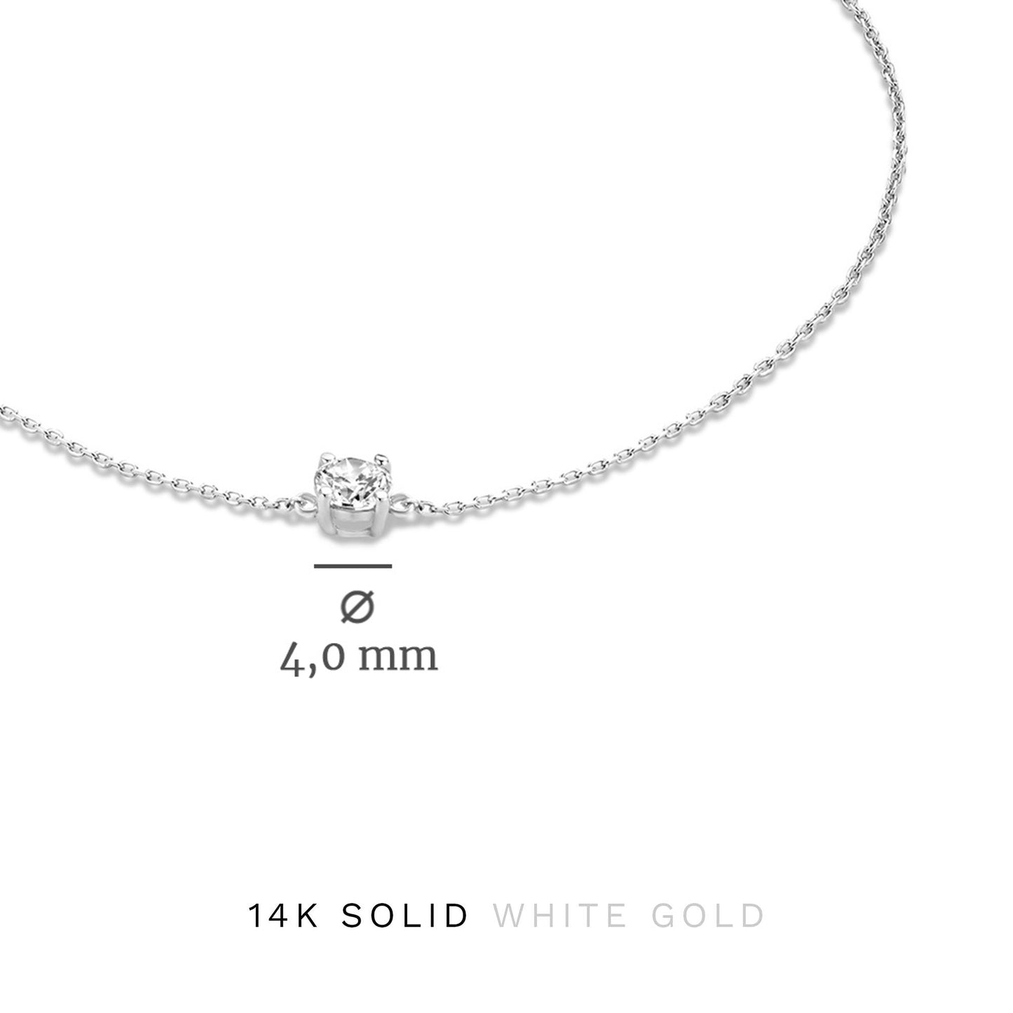 Cadeau d'Isabel 14 karat white gold necklace with bracelet gift set -  - Isabel Bernard