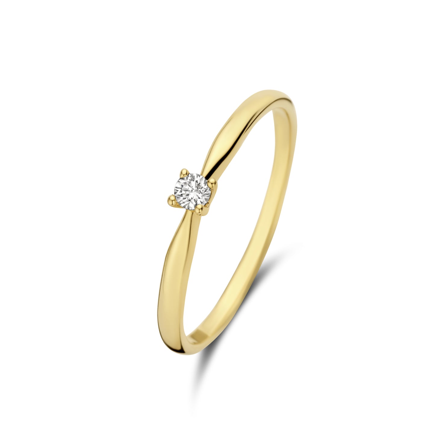 De la Paix Céline 14 karat gold ring with diamond 0.05 carat -  - Isabel Bernard