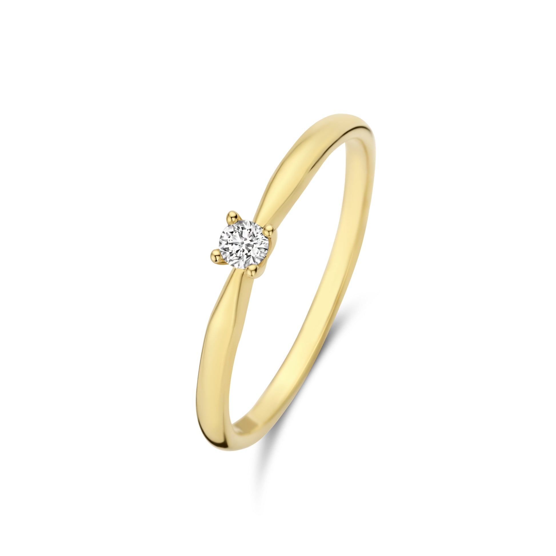 De la Paix Celesse 14 karat gold ring with diamond 0.07 carat -  - Isabel Bernard